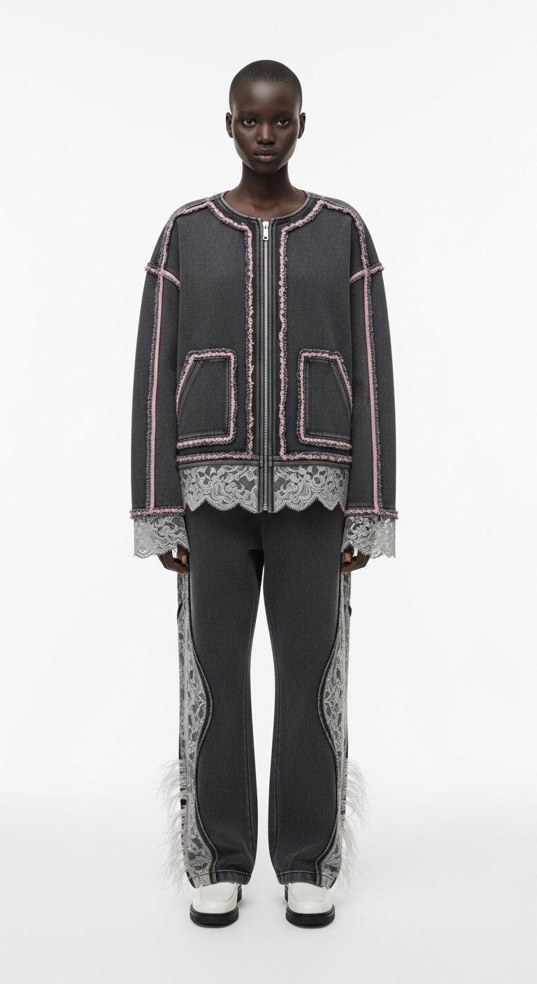 LACE-TRIMMED ENSEMBLE