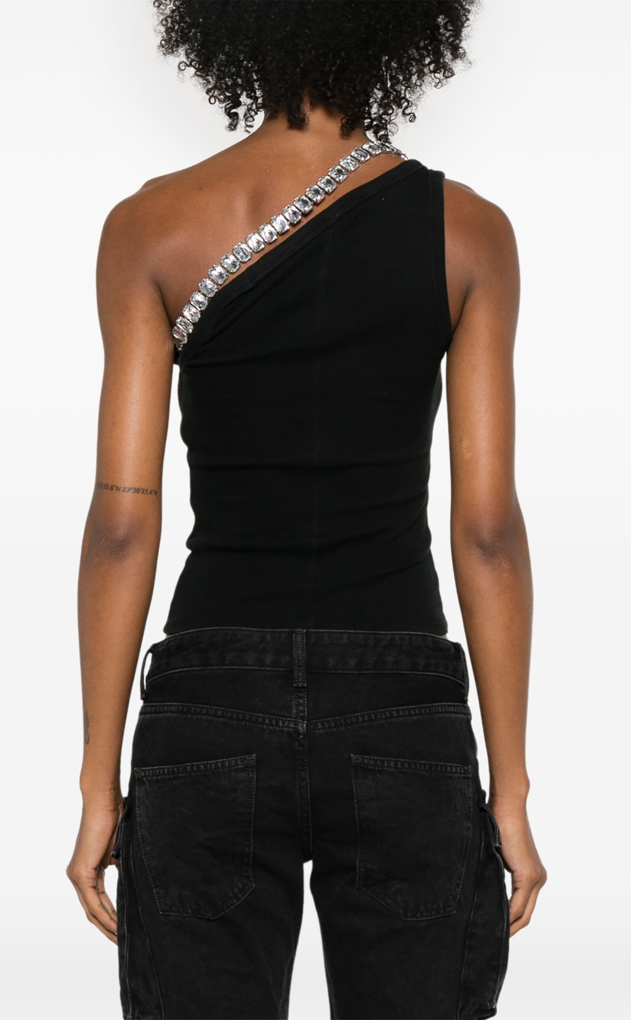 CRYSTAL-STRAP TANK TOP