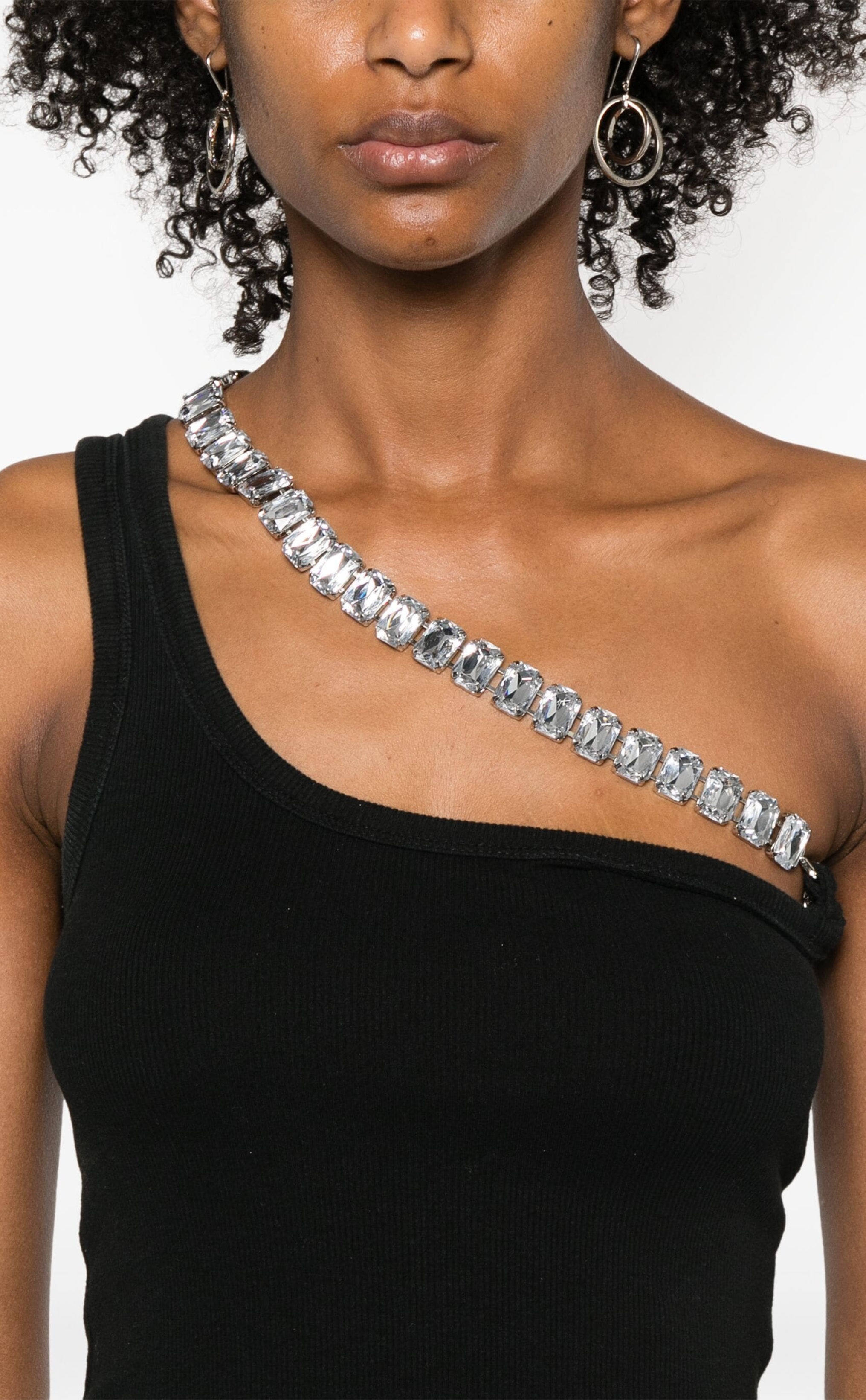 CRYSTAL-STRAP TANK TOP