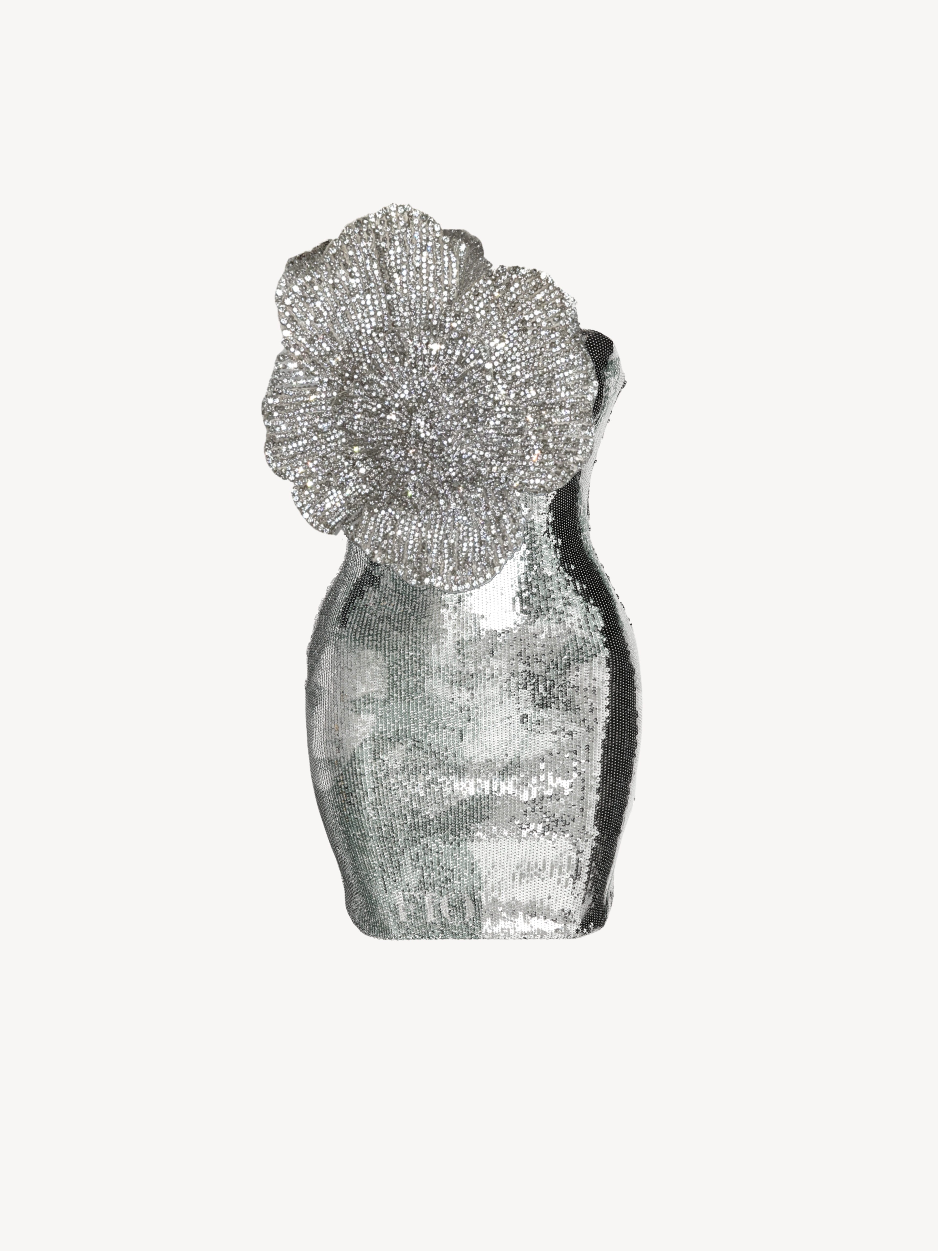 STRAPLESS SEQUINNED MINIDRESS