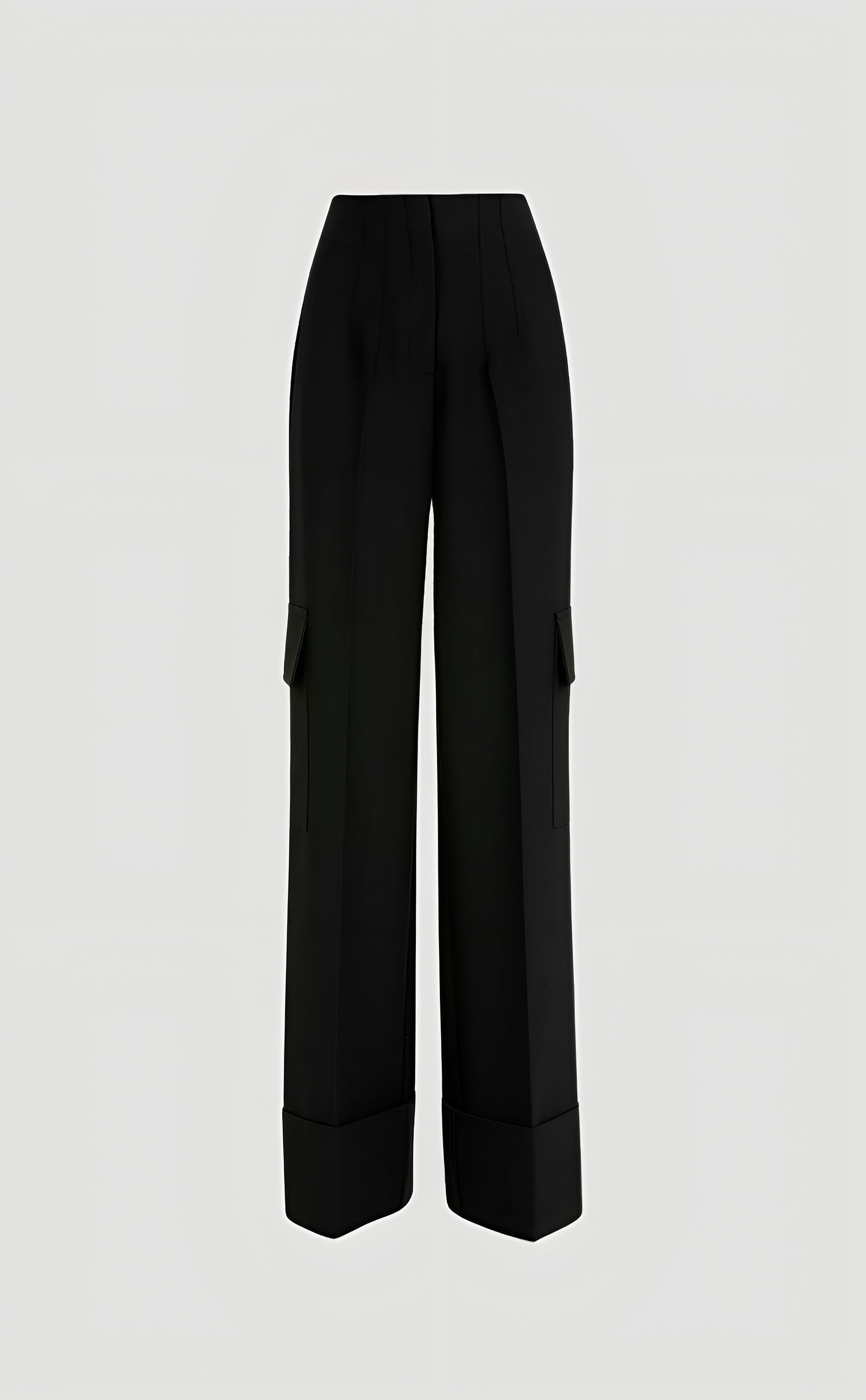 Atonement crêpe high waist trousers