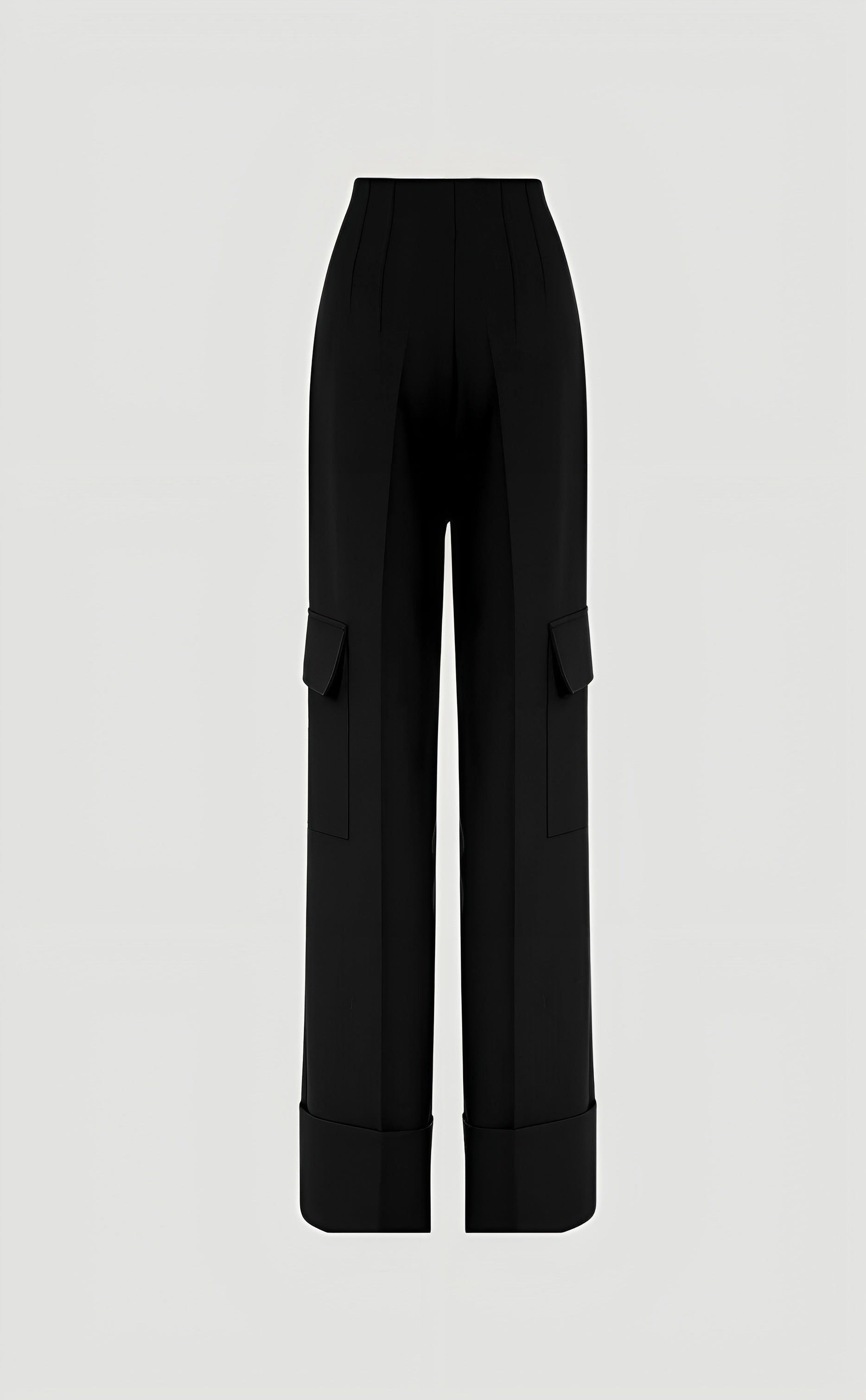 Atonement crêpe high waist trousers