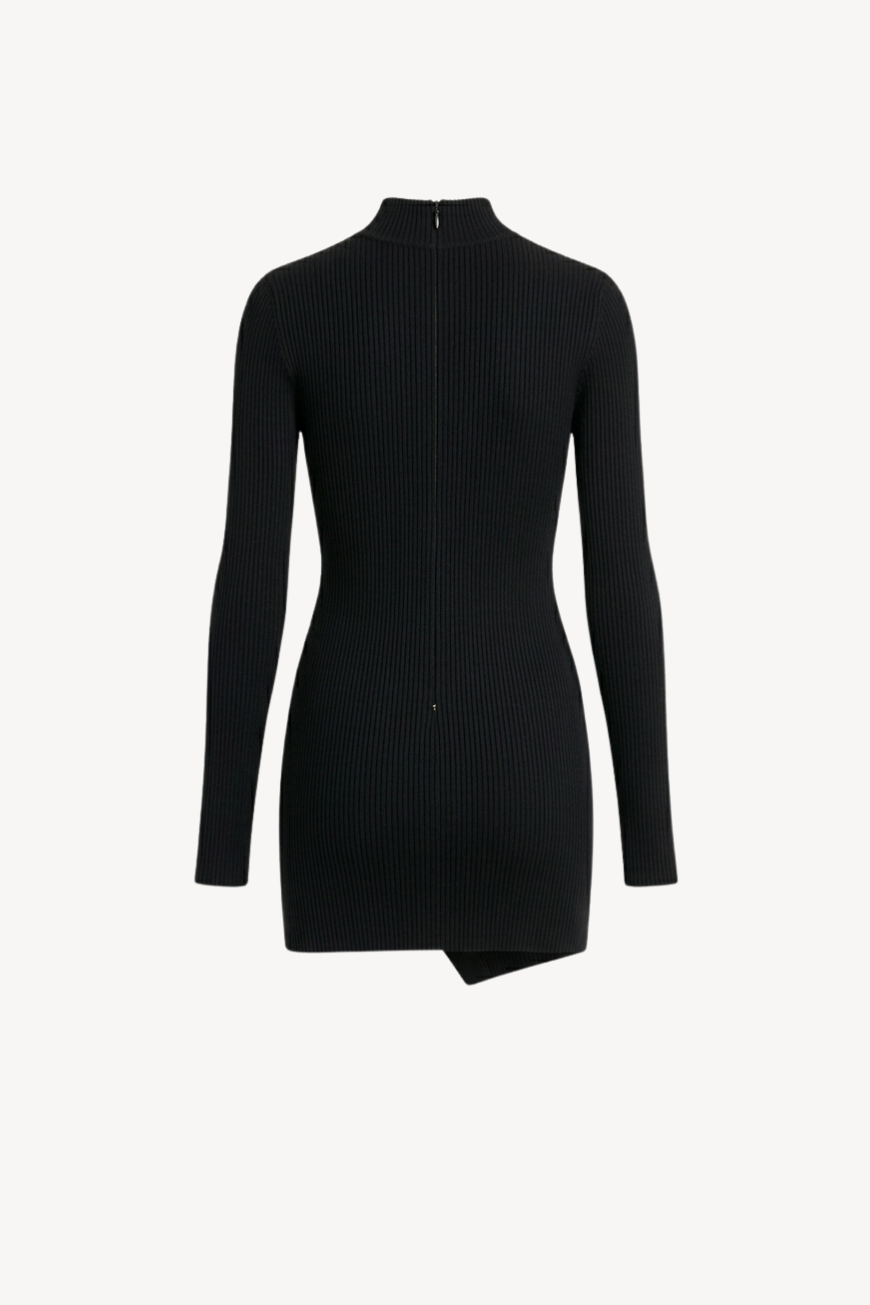 FEATHER MINI DRESS IN BLACK