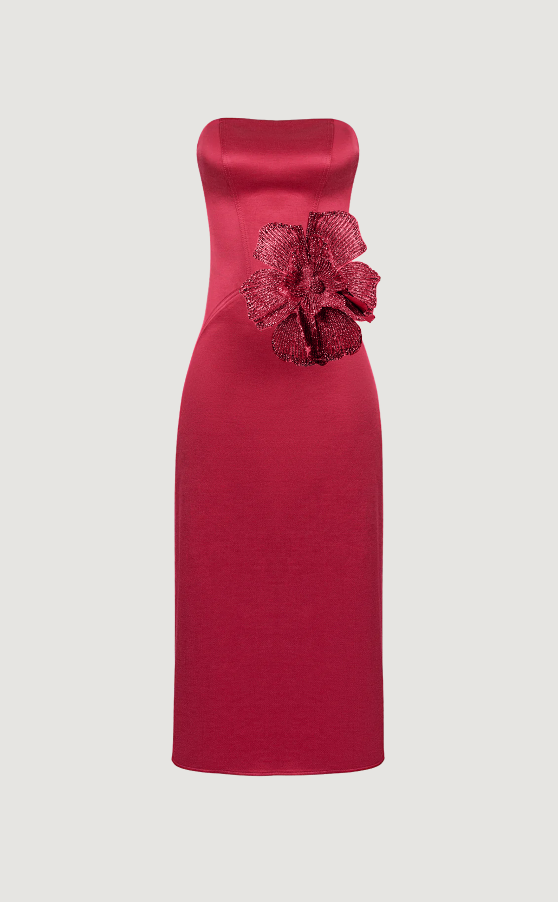 Breakfast at Tiffany’s dress in red