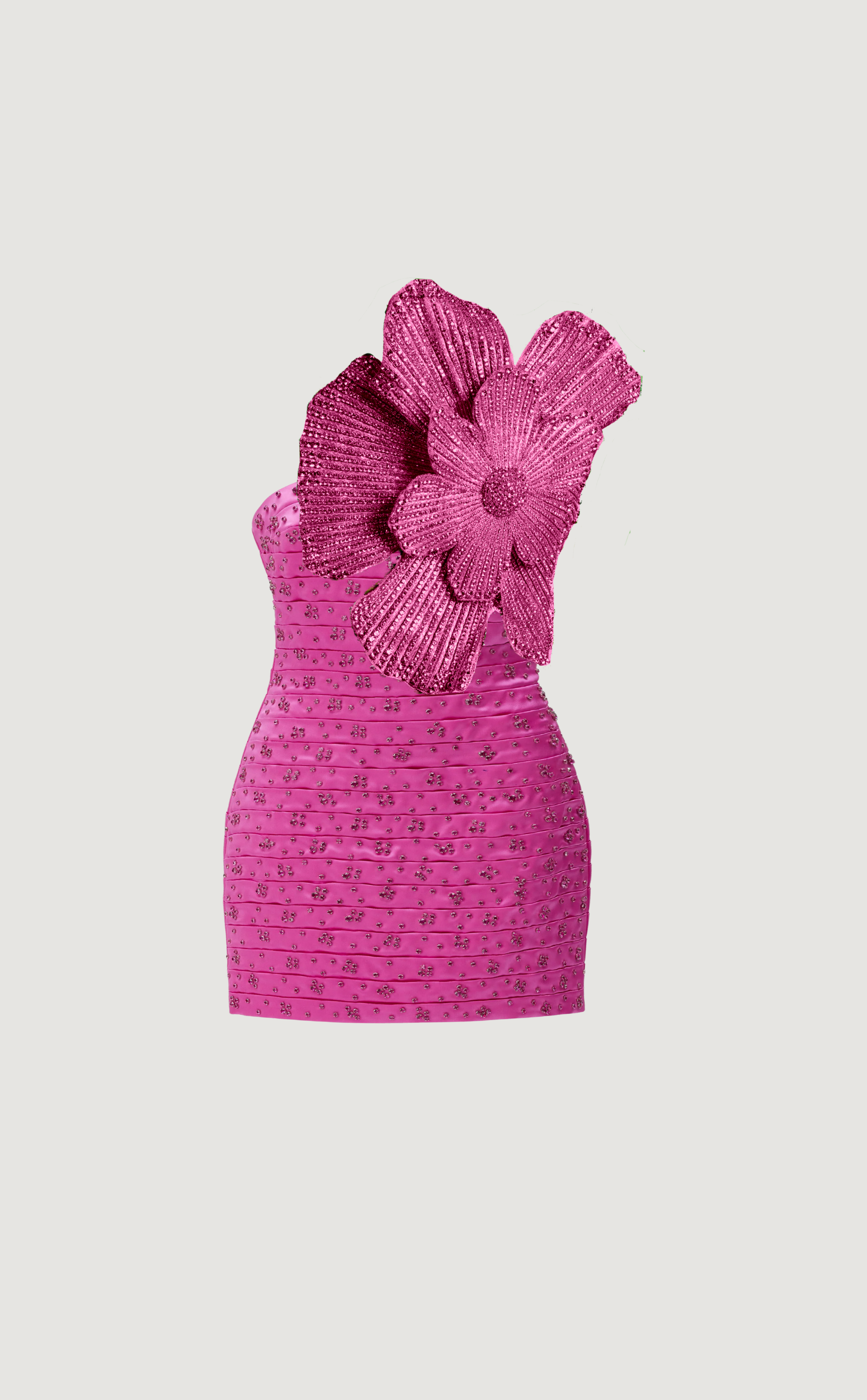 La Dolce Vita minidress in fuchsia