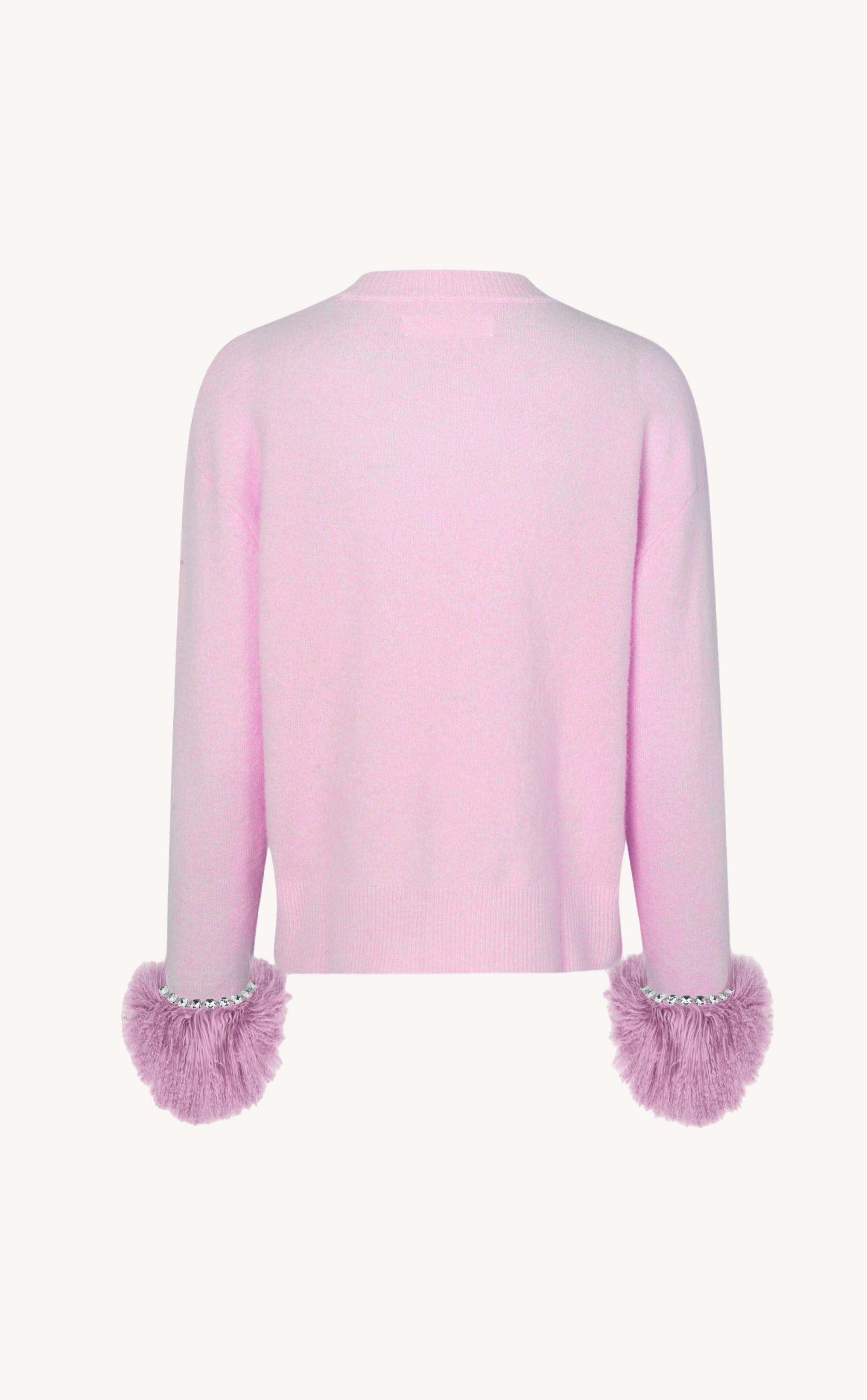 Gigi long sleeve sweater in pink