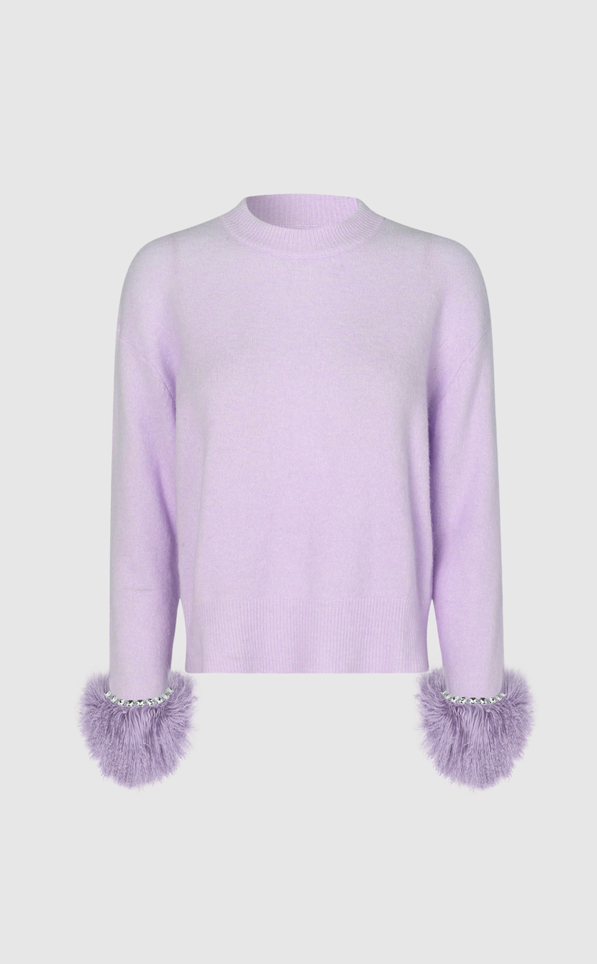 Gigi long sleeve sweater in lilac