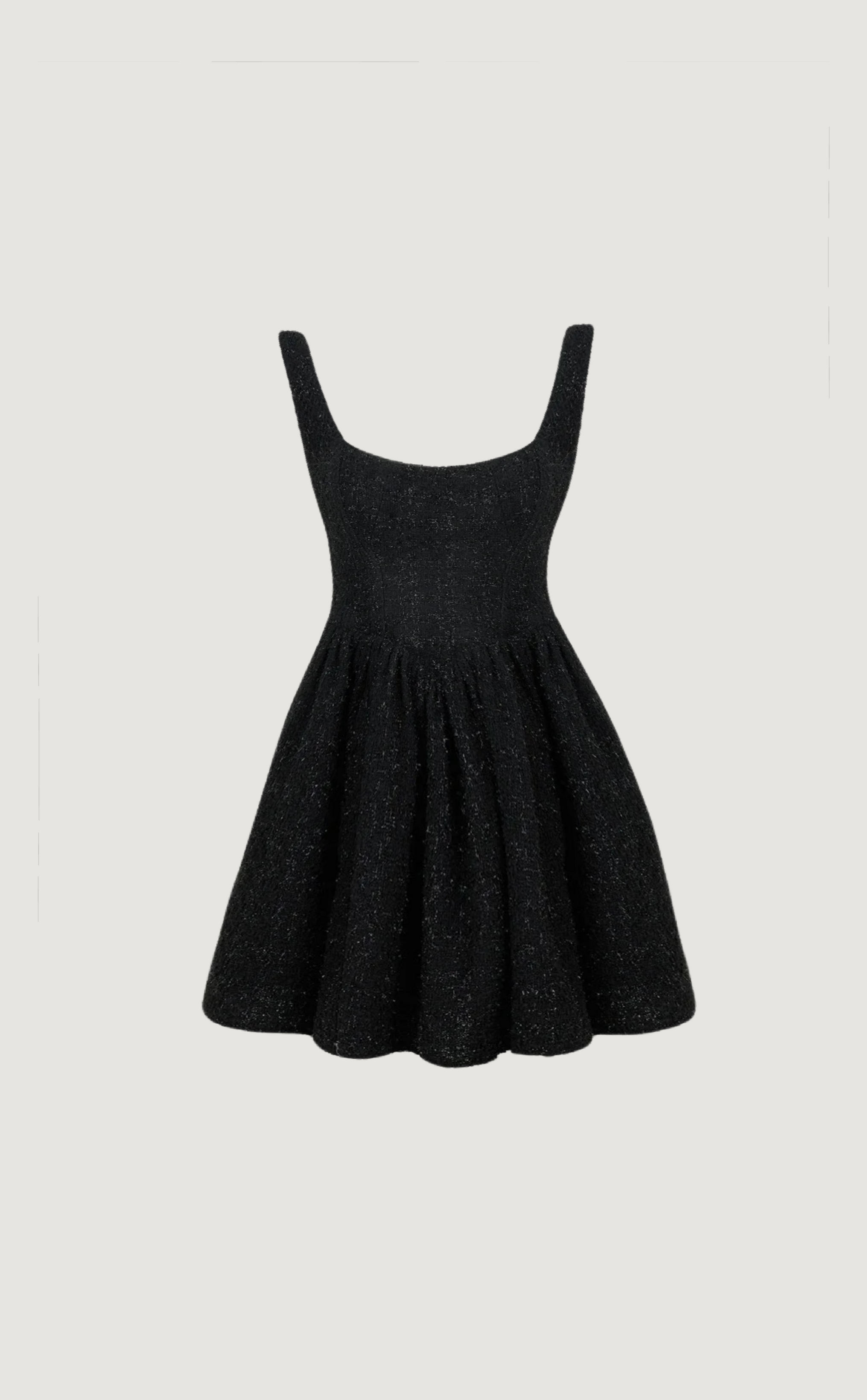 Dreamgirls tweed dress in black