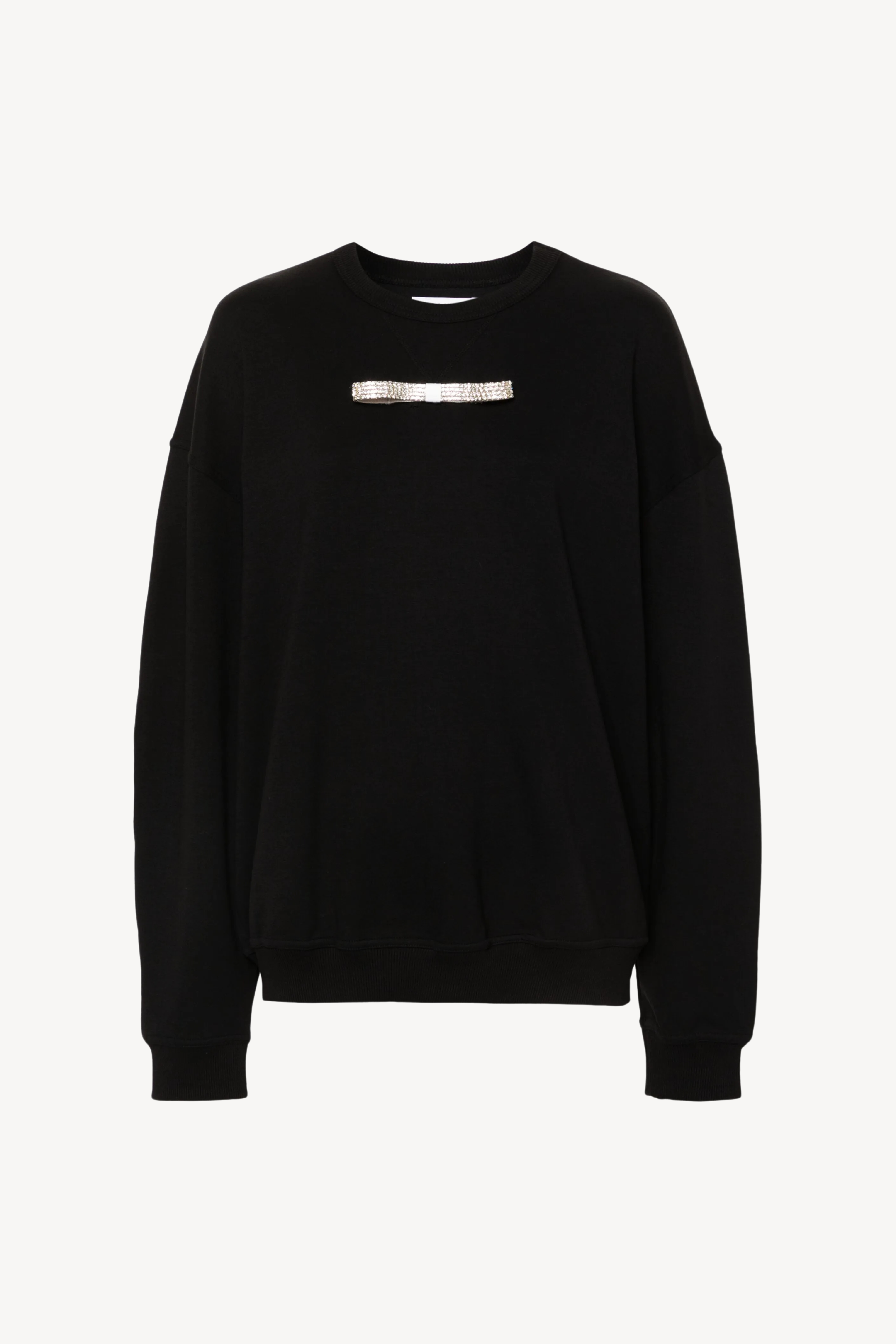 BLACK COTTON SWEATSHIRT