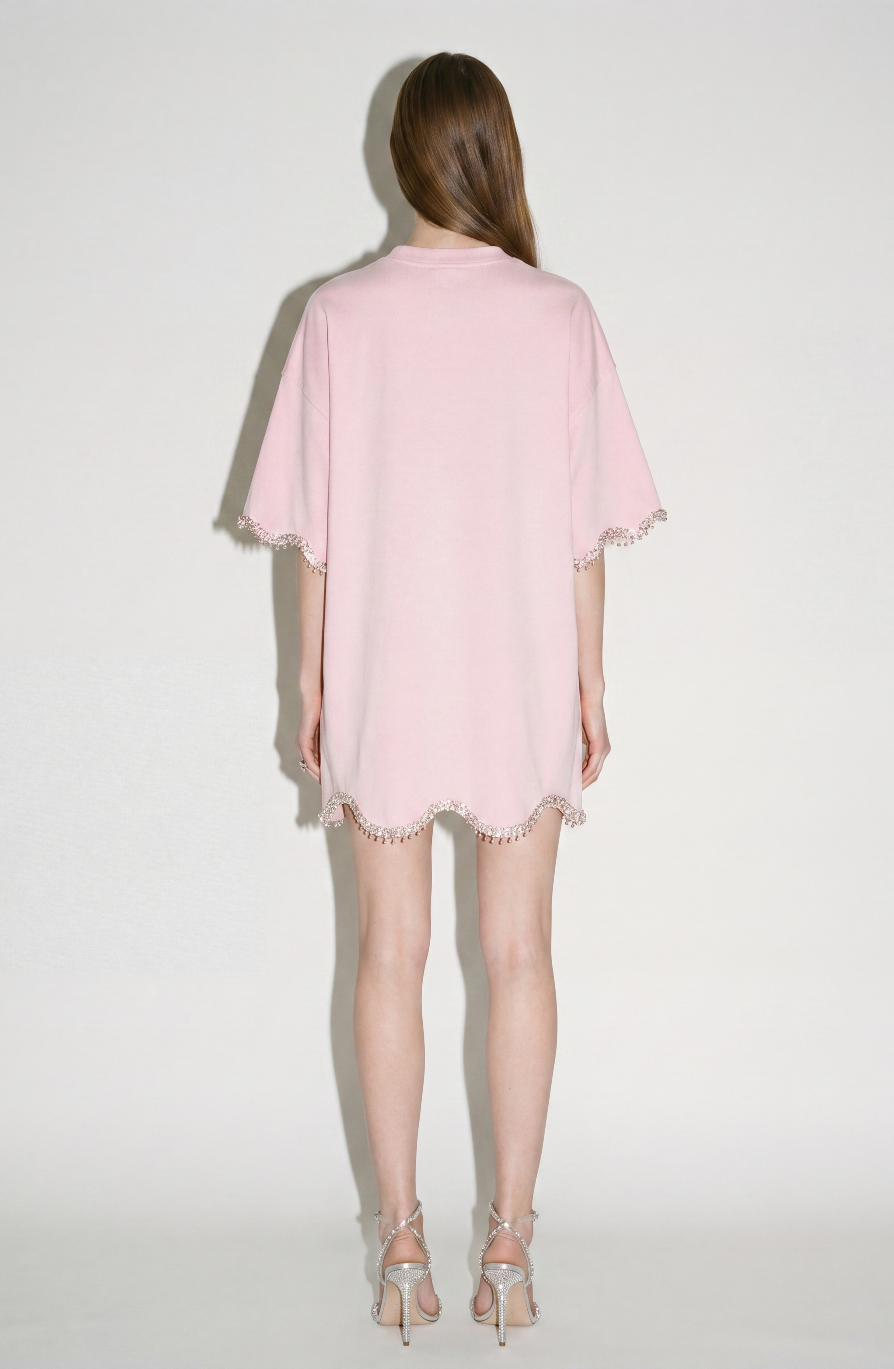CRYSTAL-TRIM T-SHIRT | LOULOU.