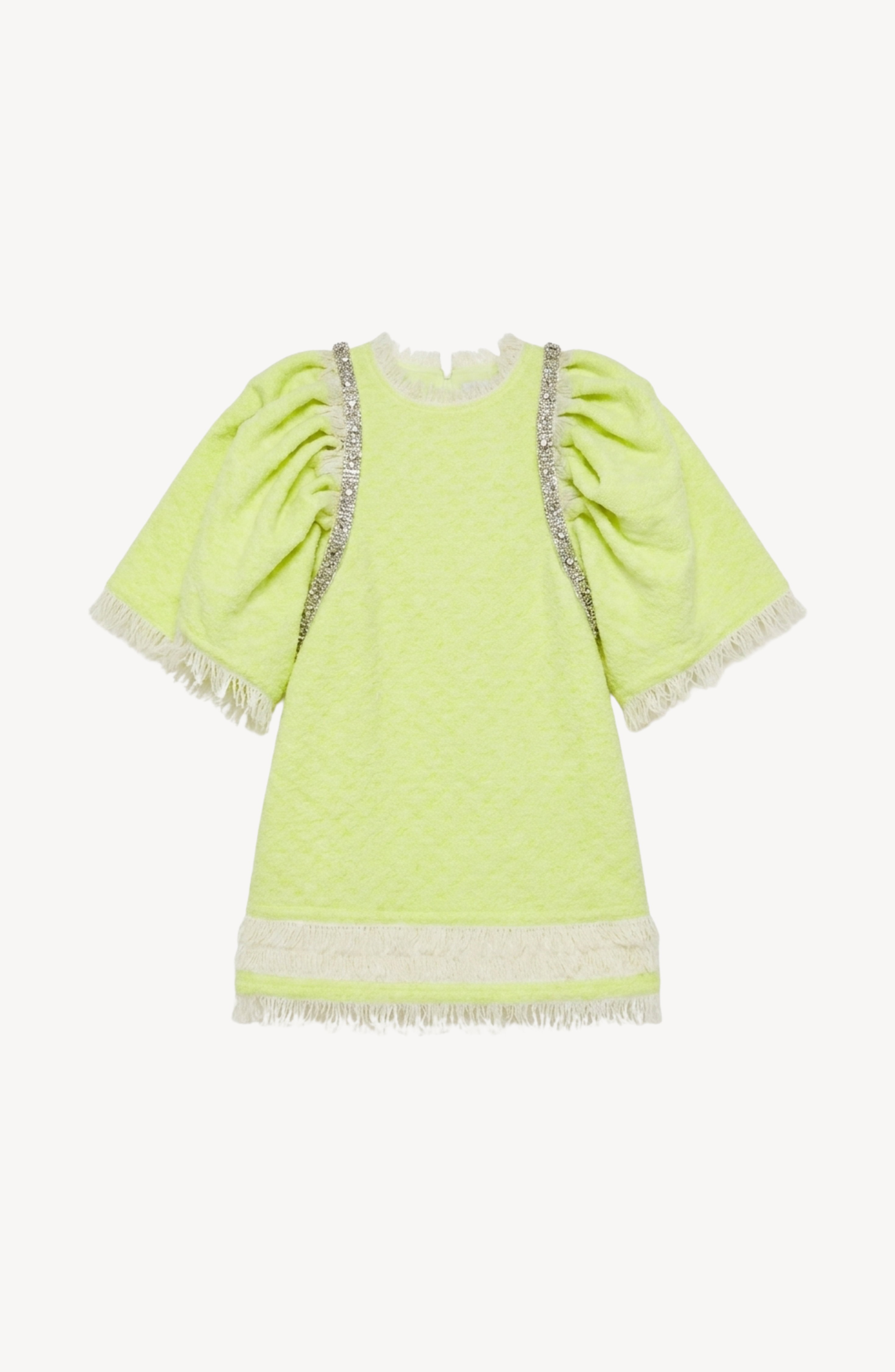 CRYSTAL SHOULDER MINI DRESS