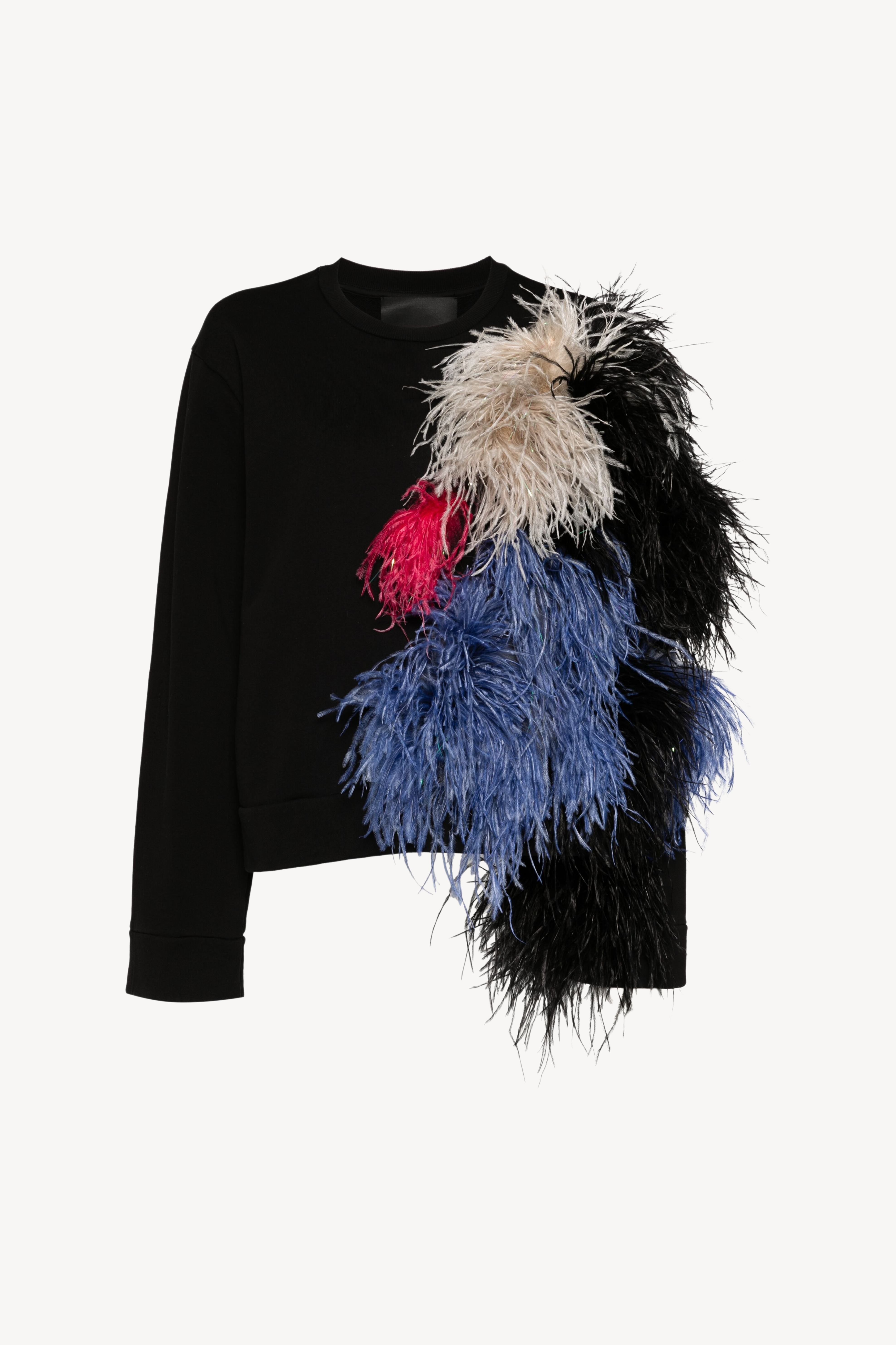 FEATHER-DETAIL SWEATSHIRT