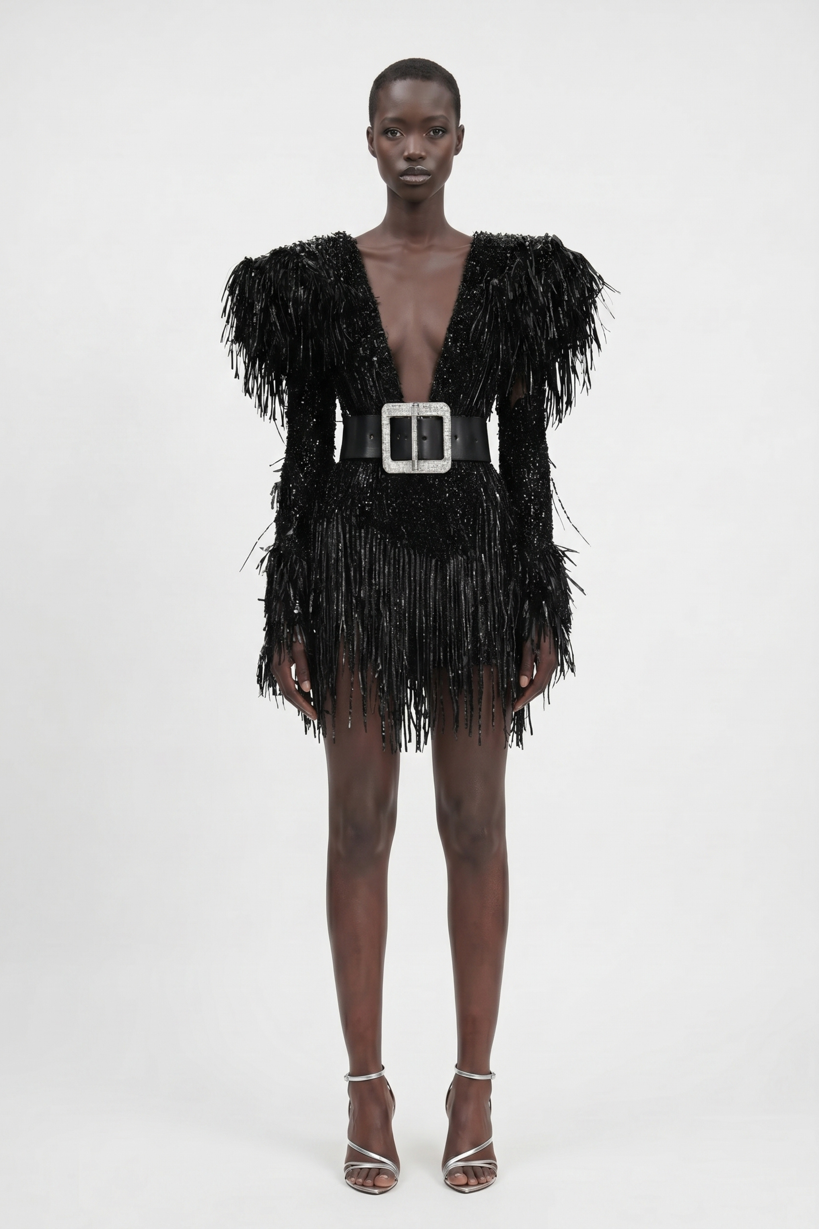LOULOU Raffia Fringe Mini Dress - photo 3