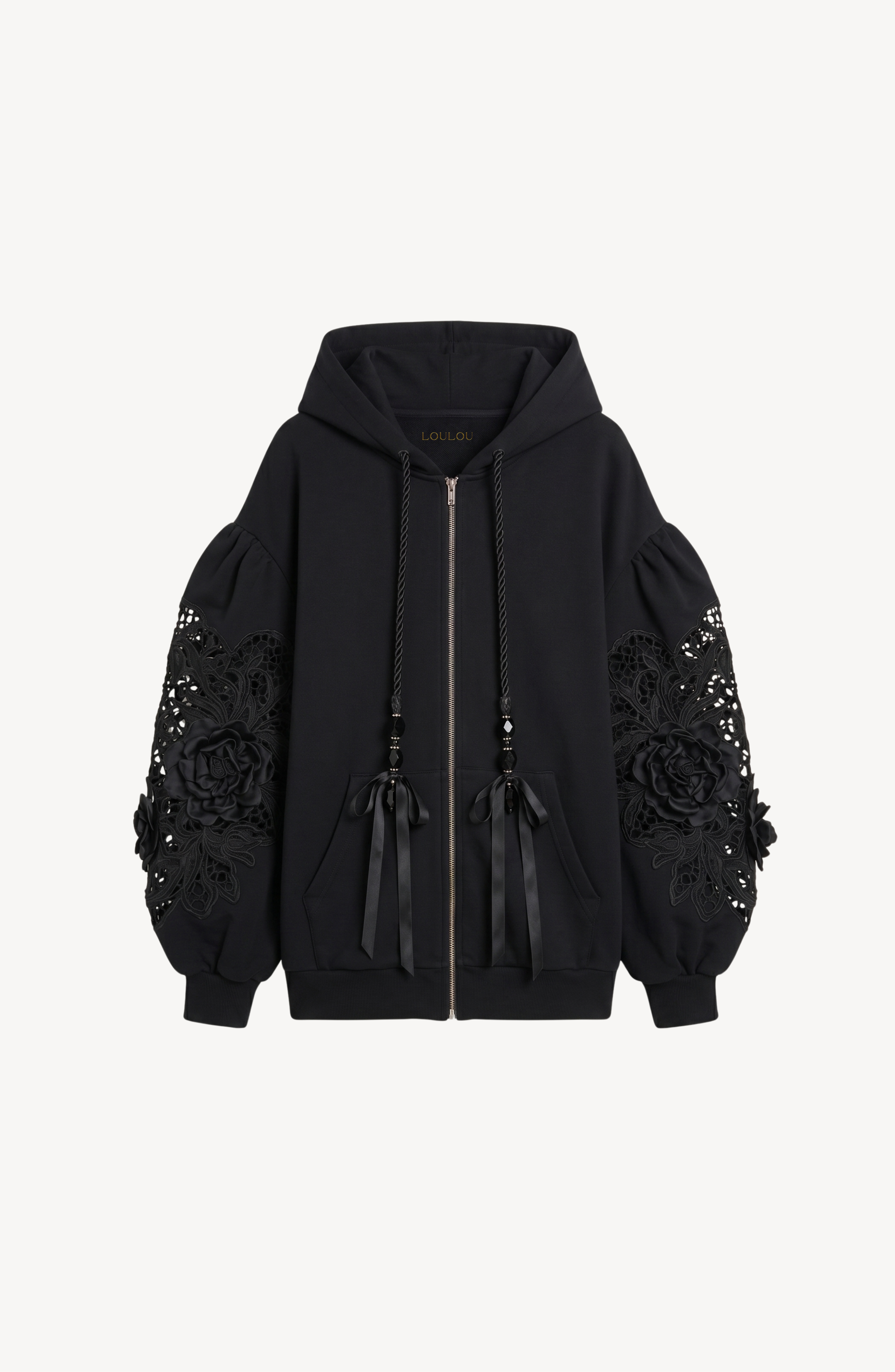 LOULOU Midnight Rose Hoodie - photo 1