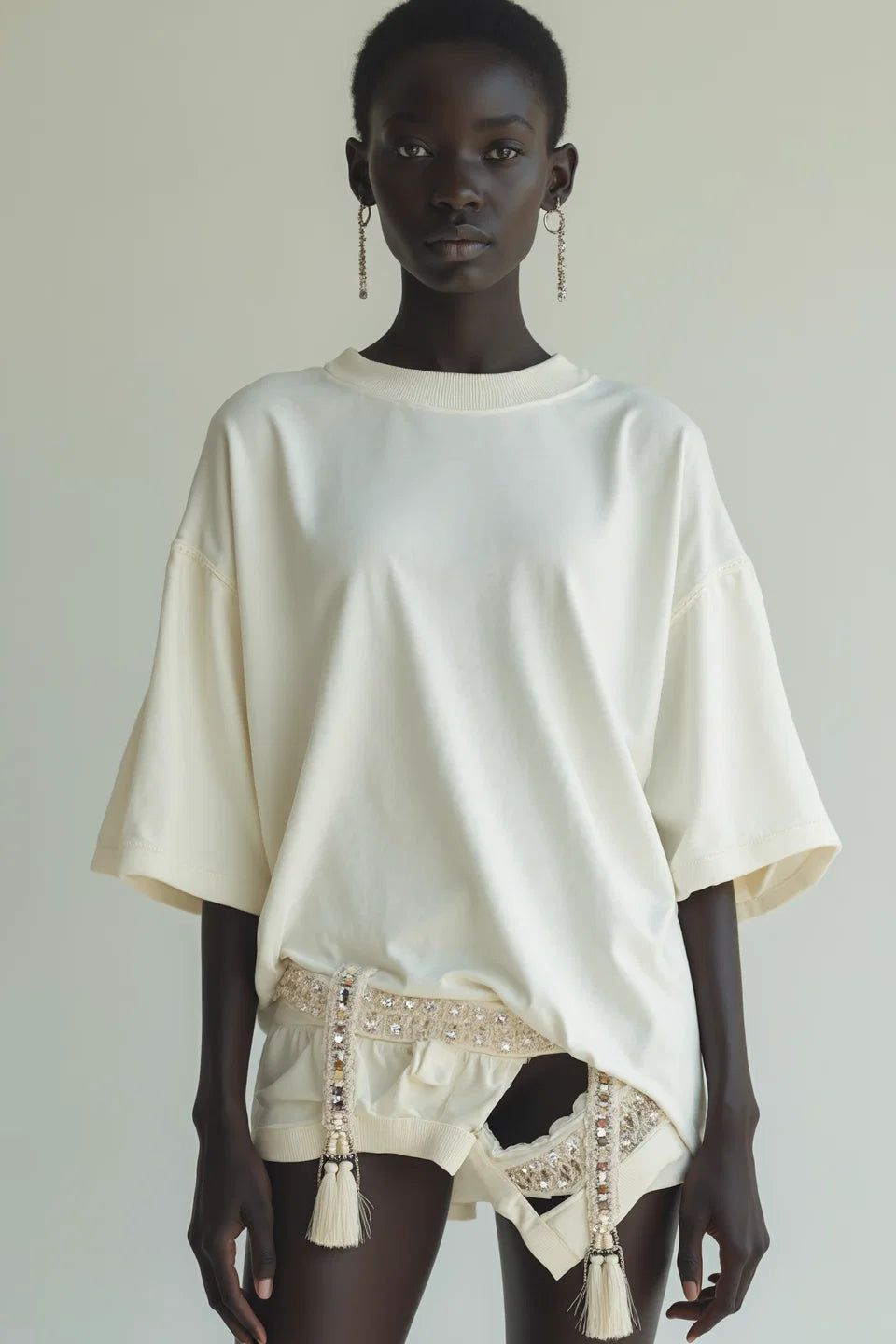 TASSEL DETAIL T-SHIRT