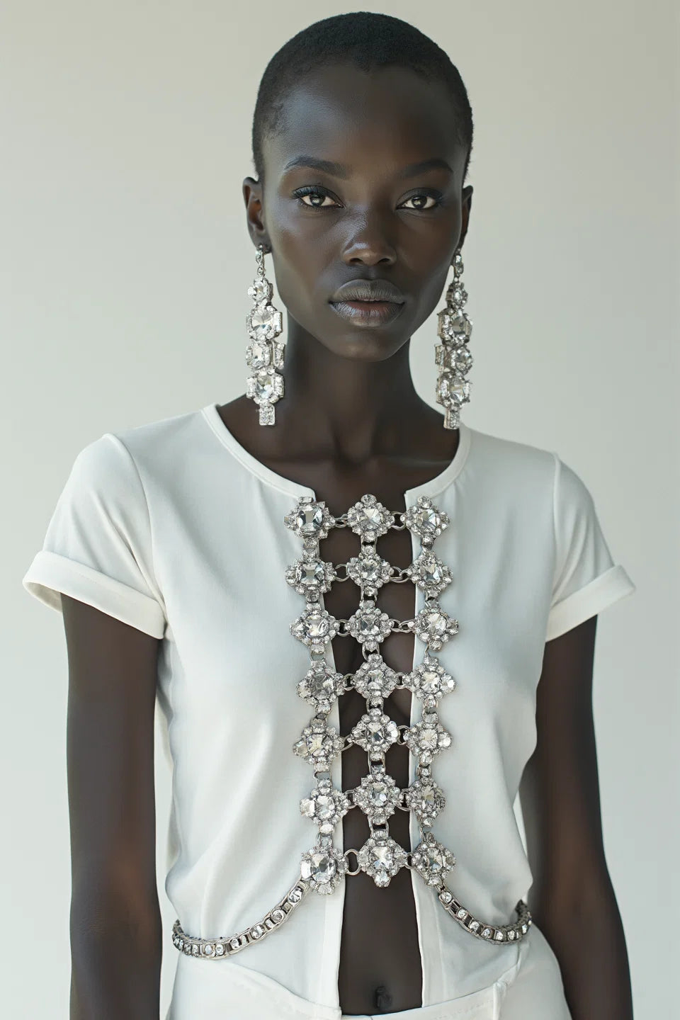 CRYSTAL-CHAIN T-SHIRT