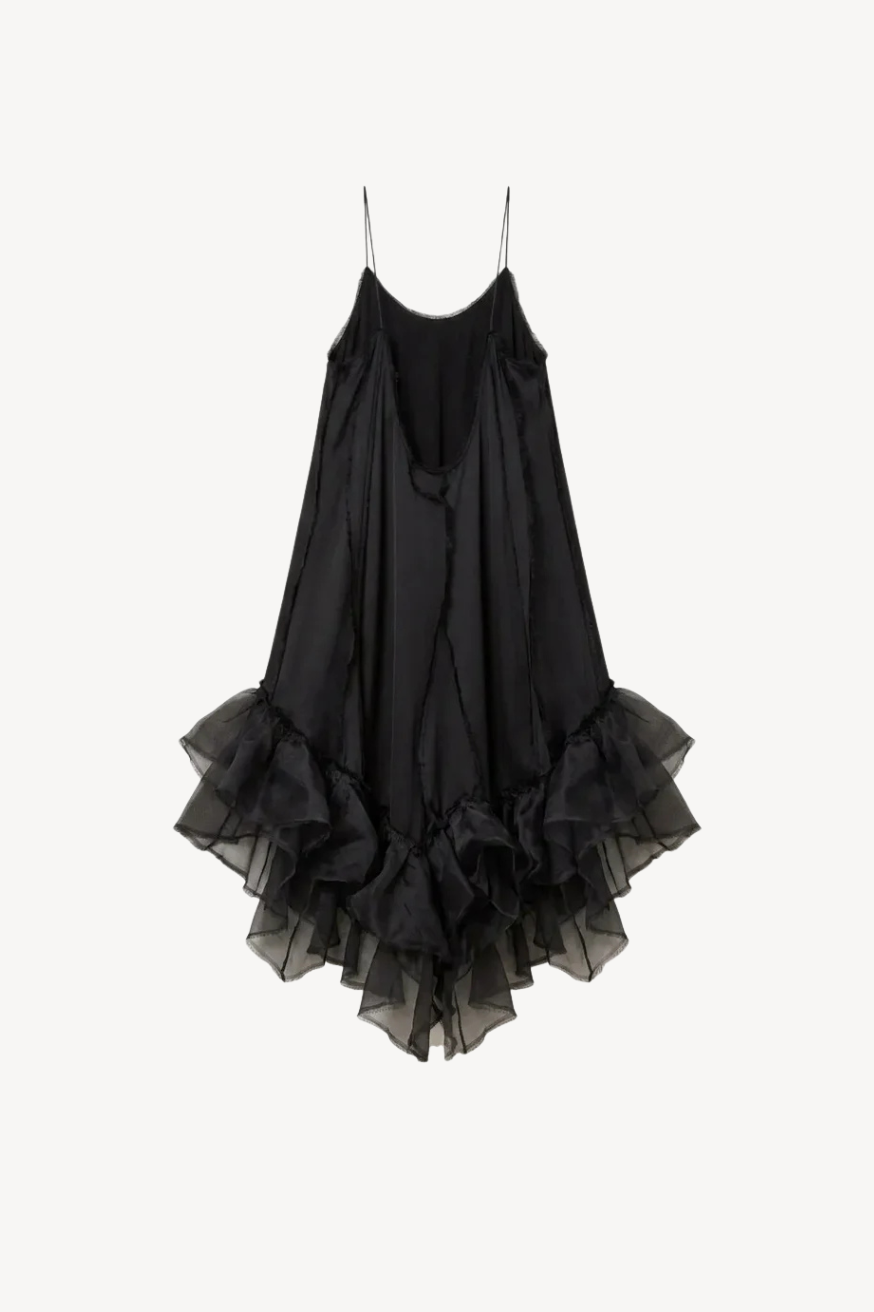 Deconstructed Silk Maxi Dress