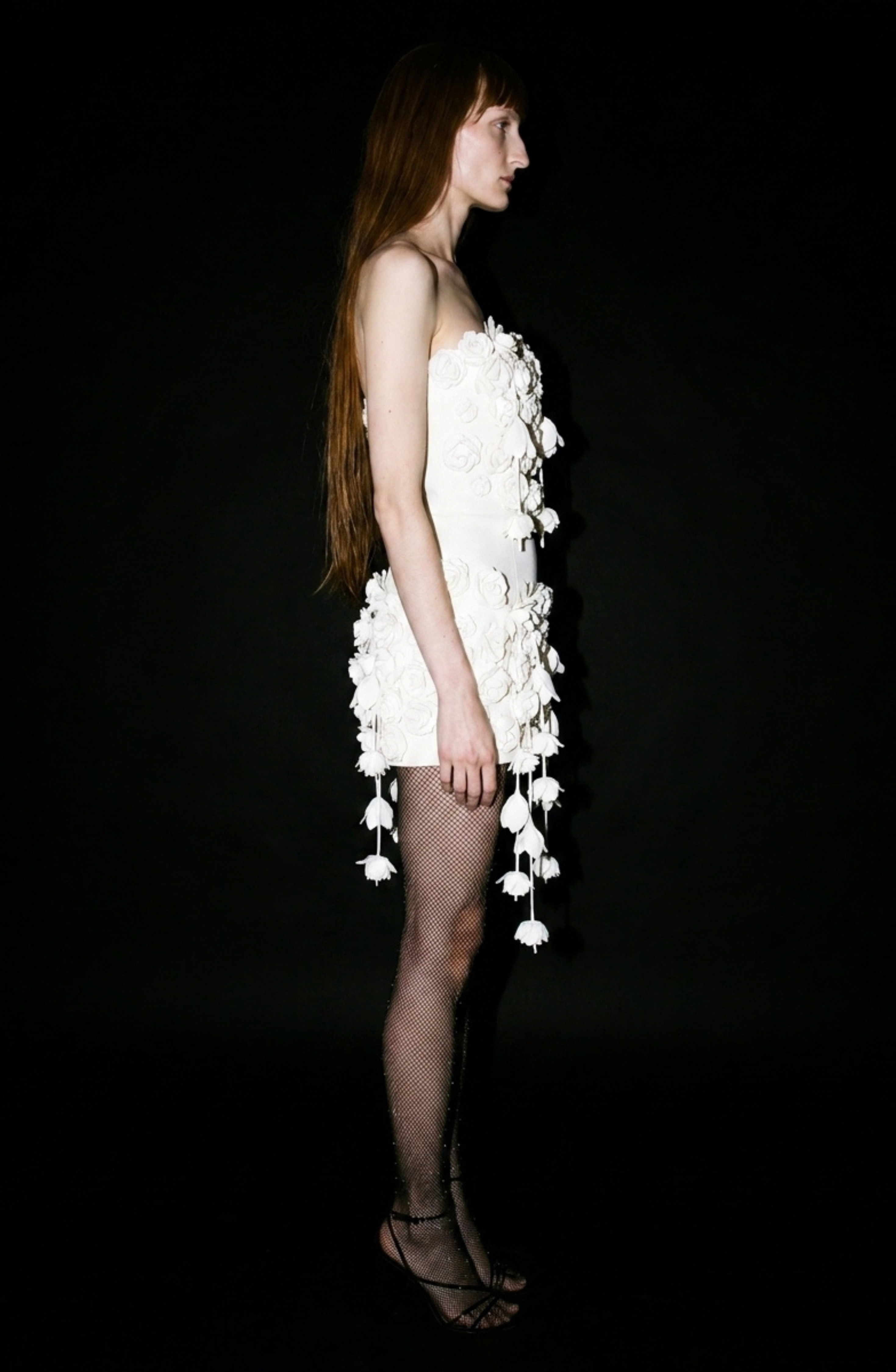 Ivory Rose Mini Dress | LOULOU.