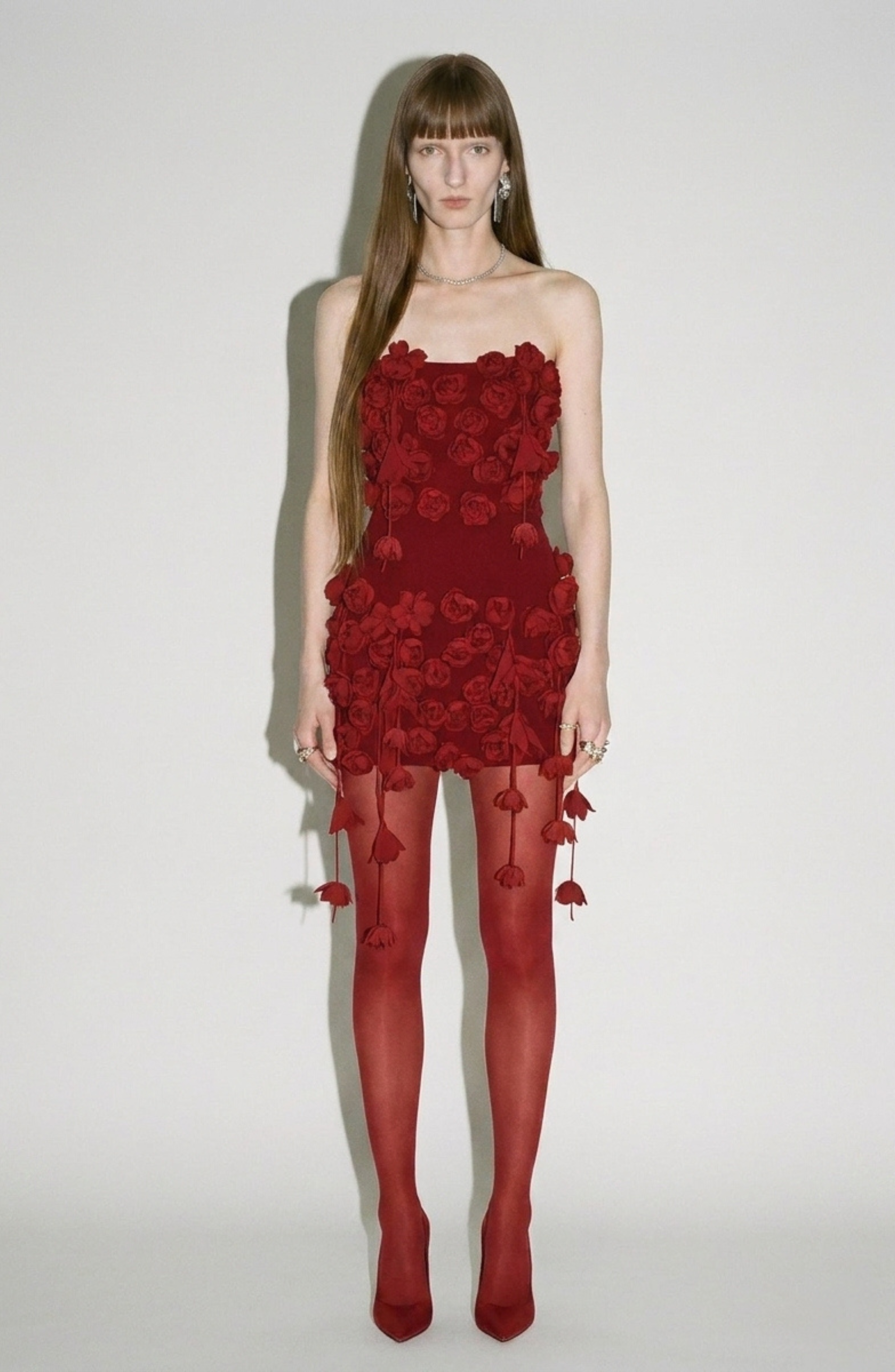 Red Rose Mini Dress