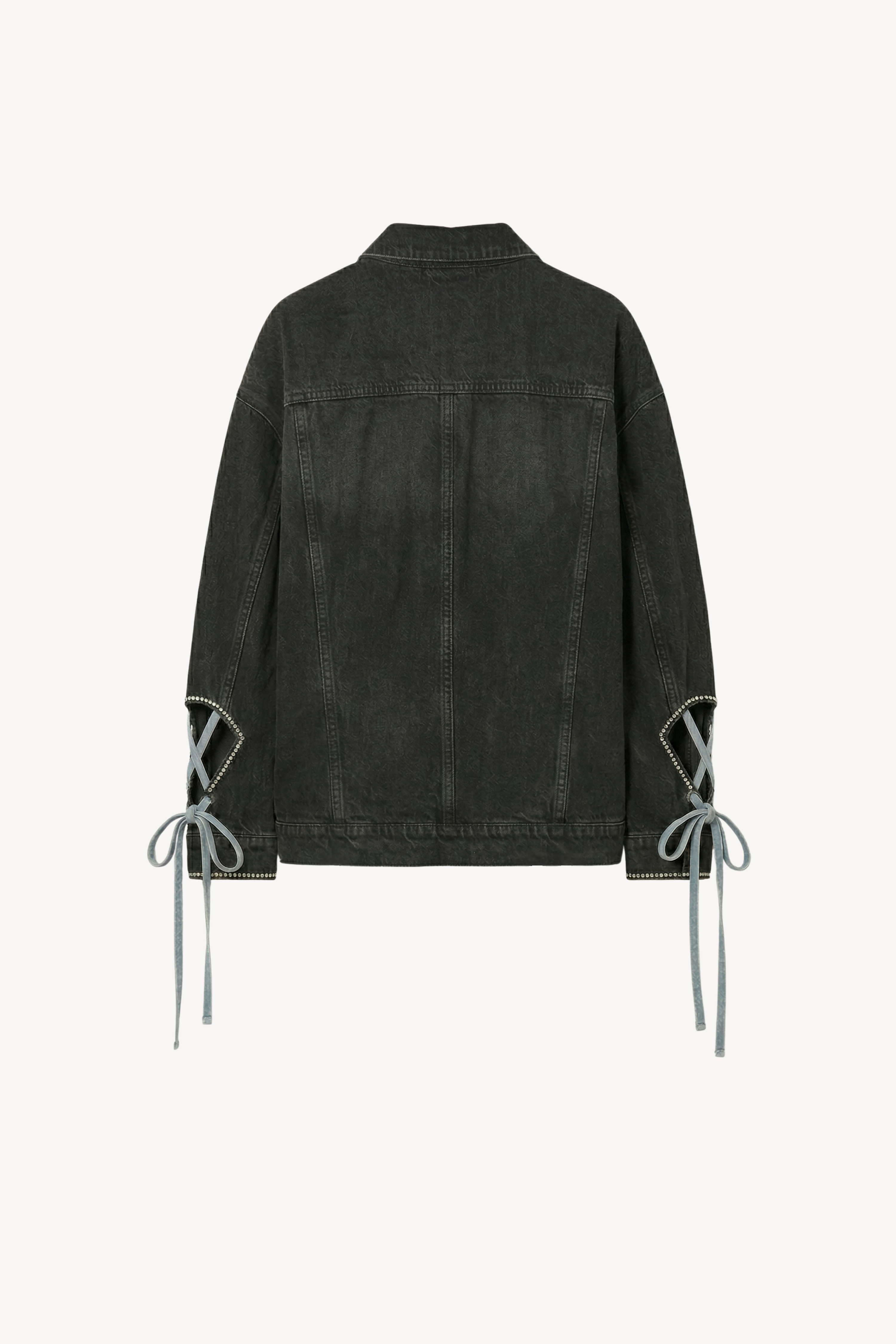 DENIM JACKET IN WASHED BLACK