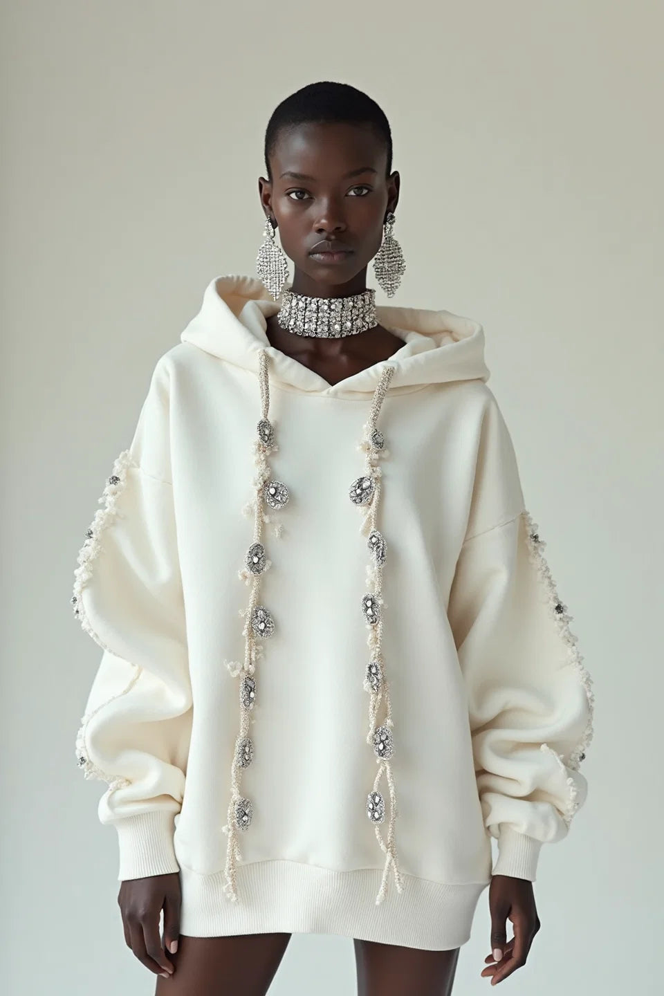 LONGLINE DETAILED HOODIE