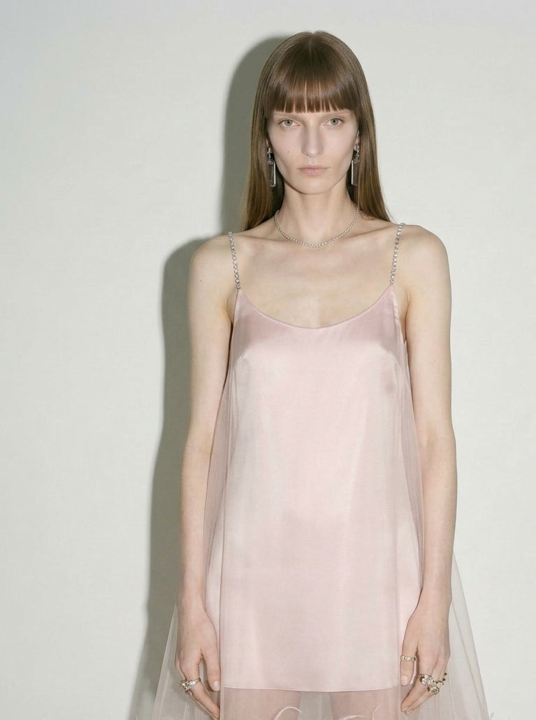 Feather Detailed Gown