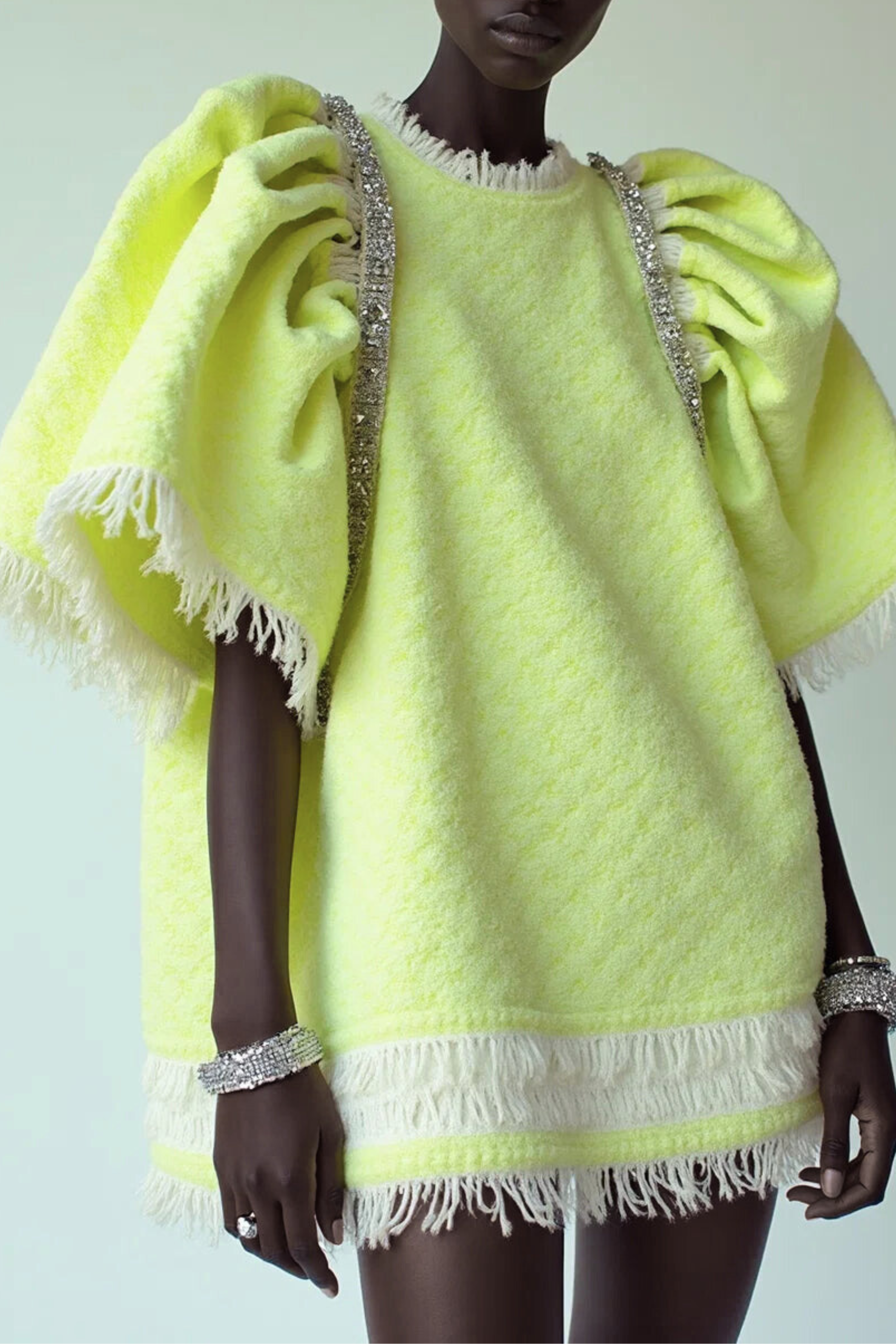 FRINGED MINI DRESS