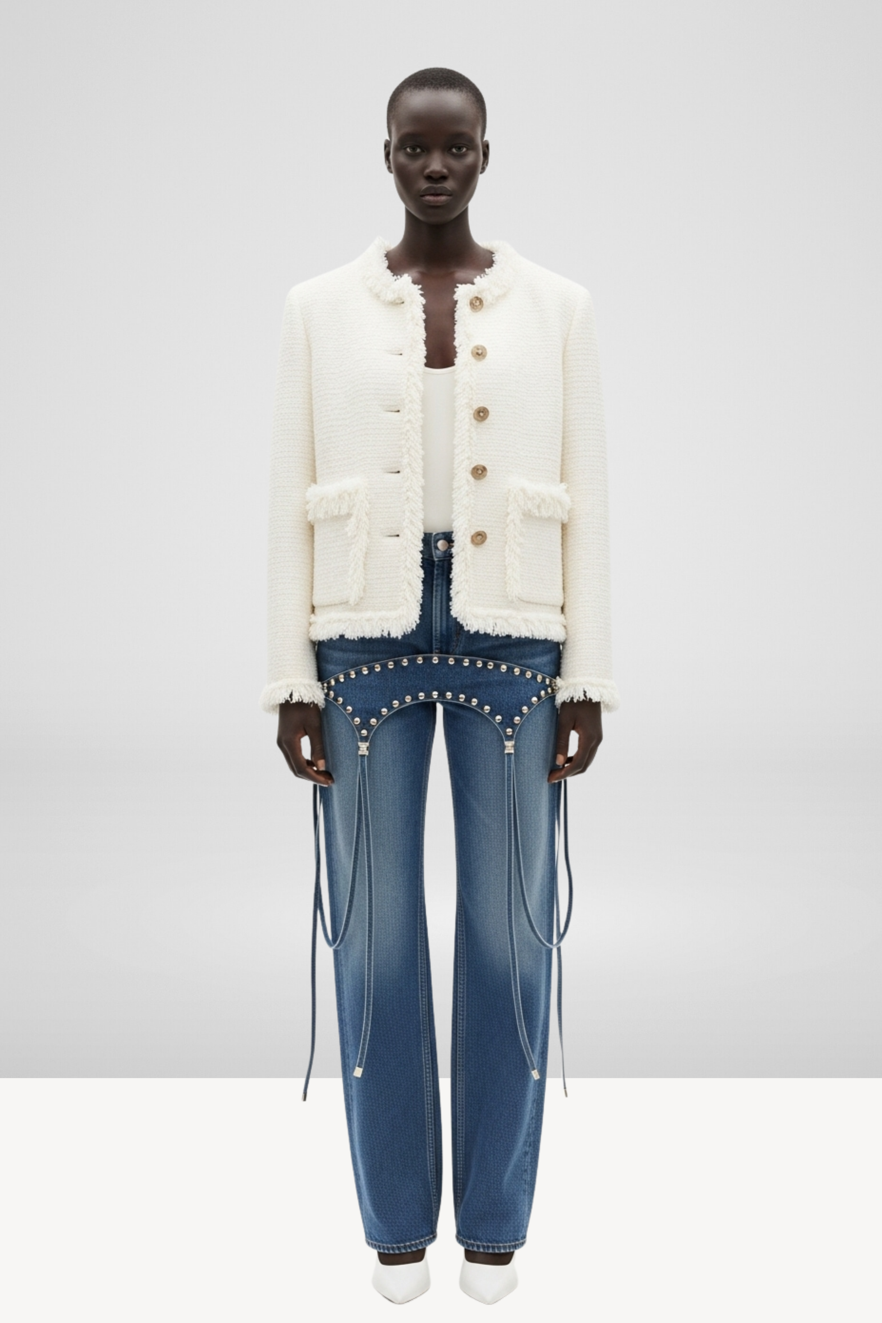 FRINGED BOUCLÉ JACKET