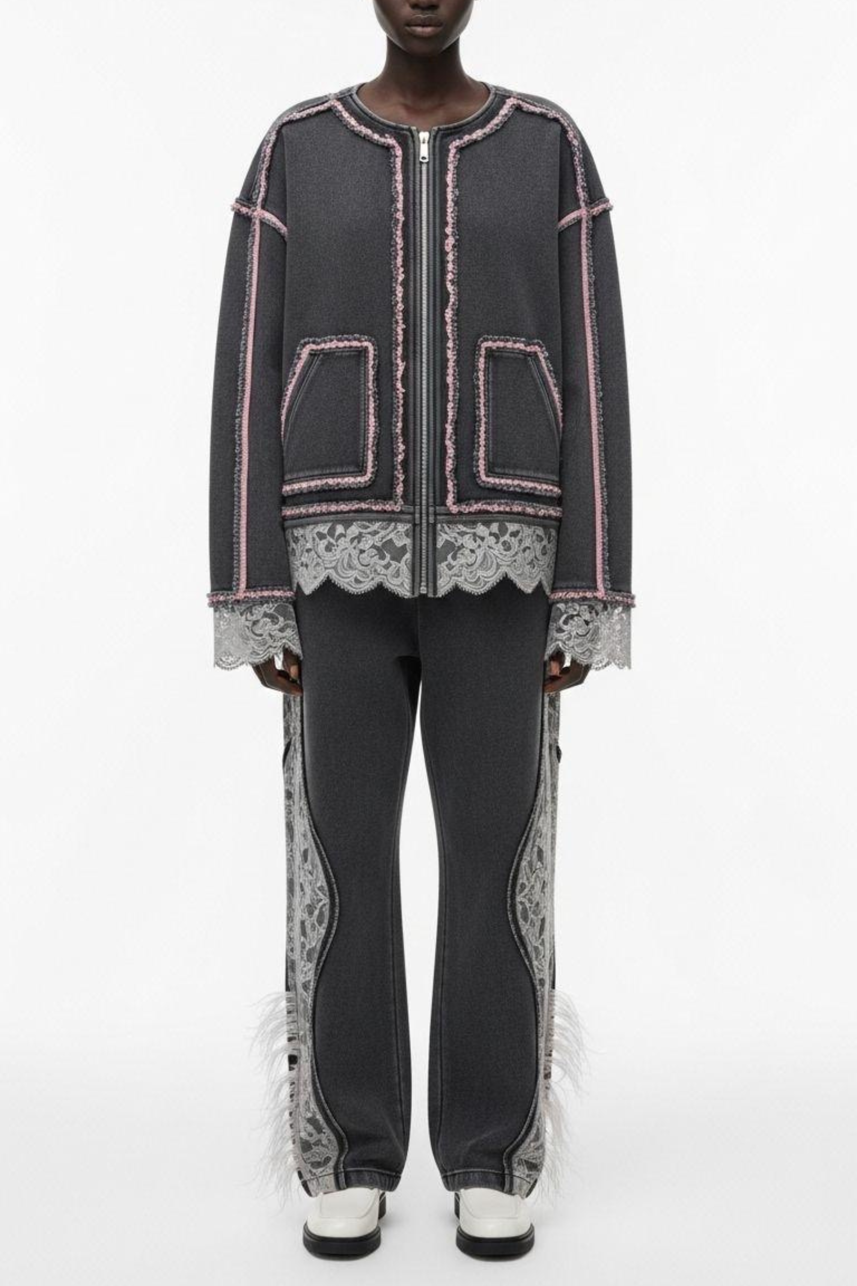 LACE-TRIMMED ENSEMBLE