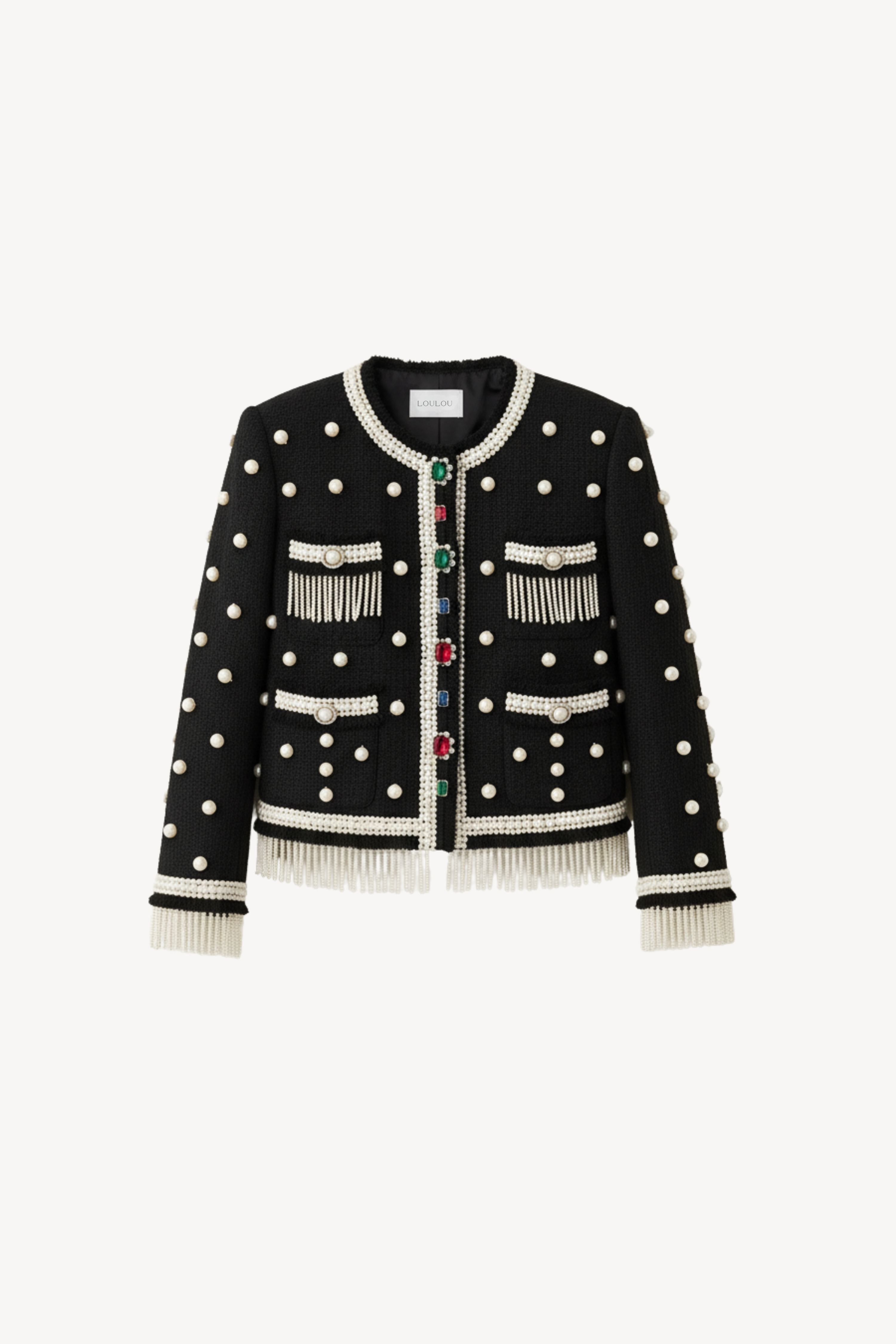 PEARL-TRIM JACKET