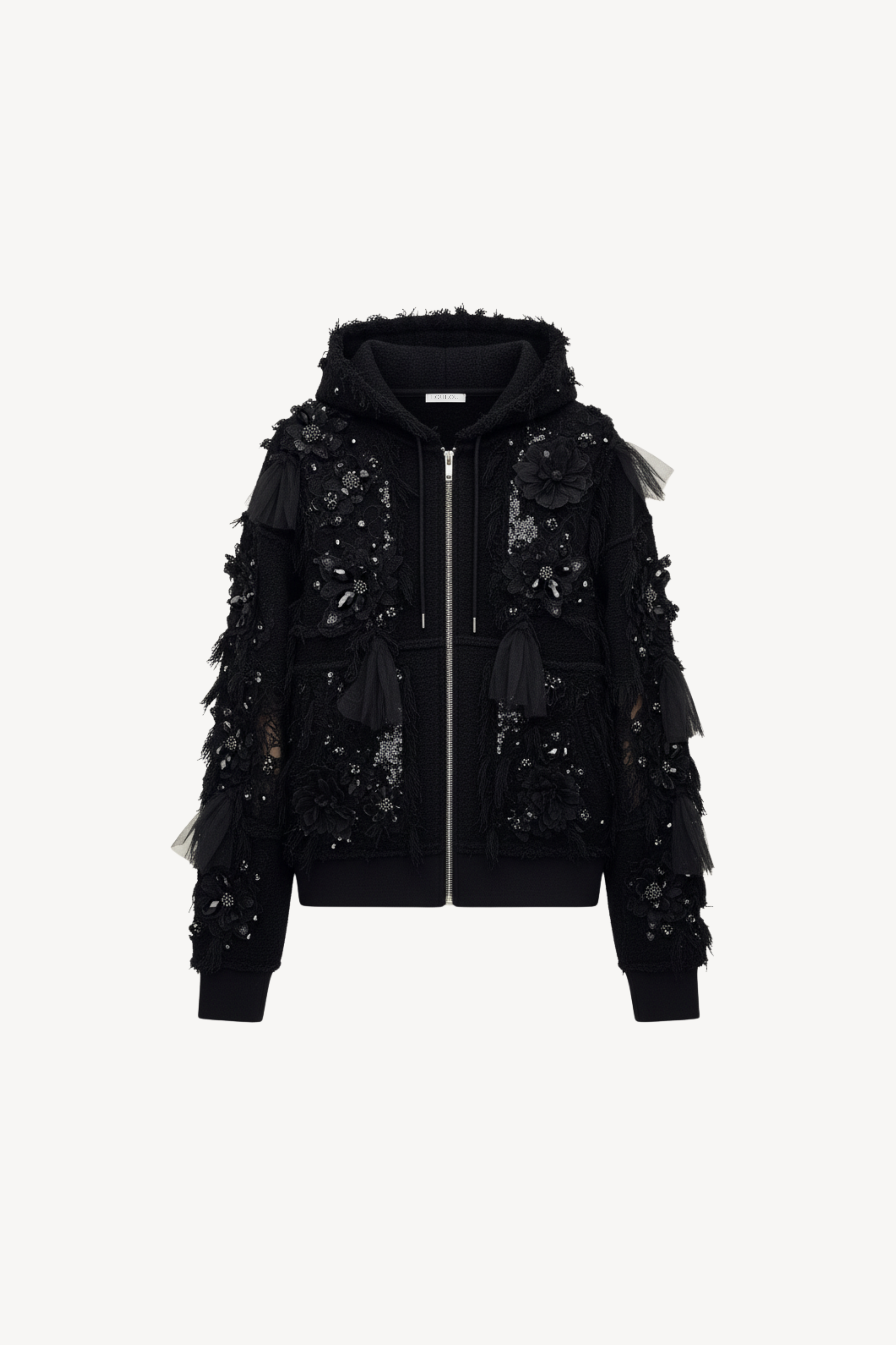 CRYSTAL FLORAL HOODIE