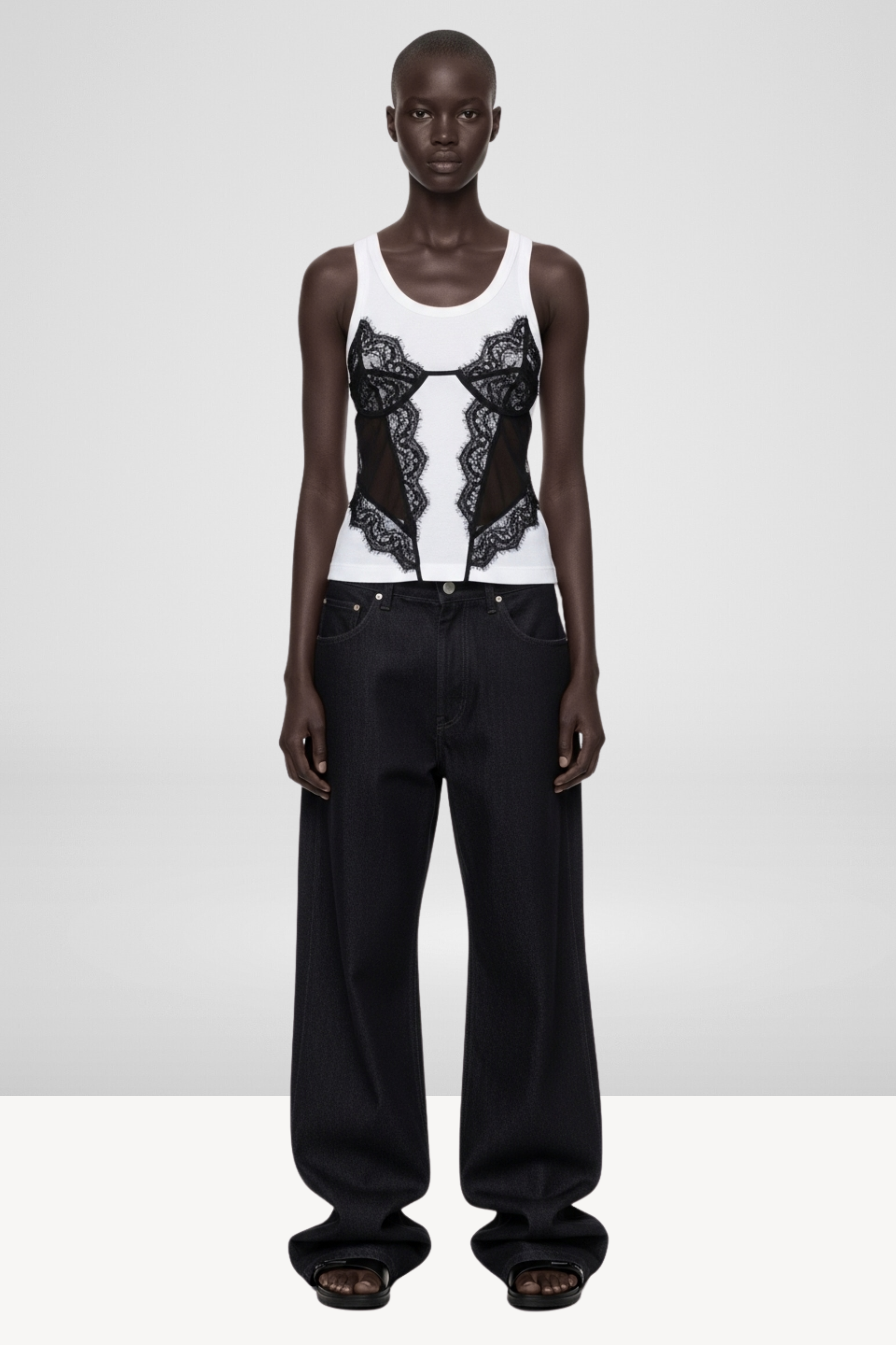 LACE-DETAIL TANK TOP