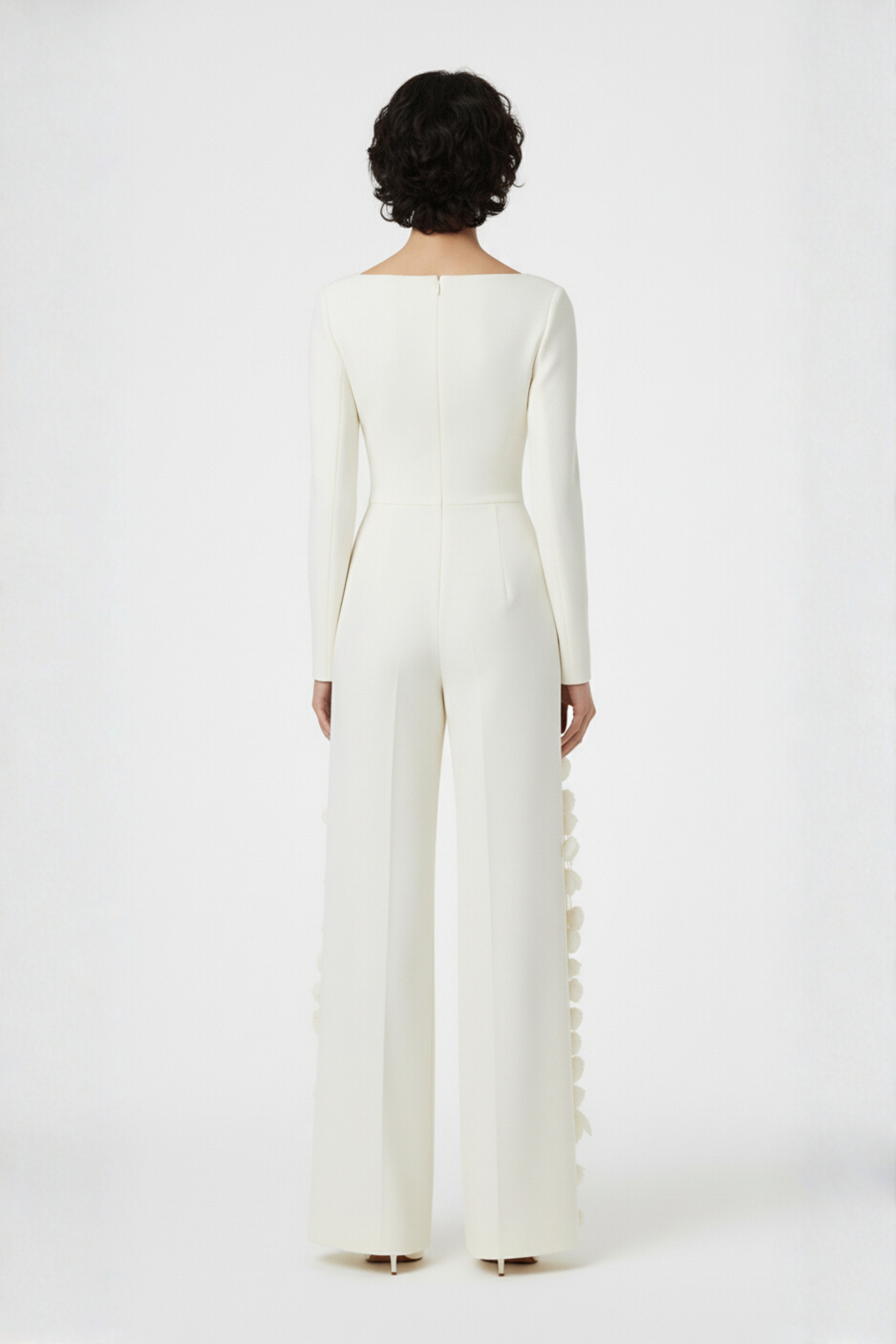 IVORY ROSE CRÊPE JUMPSUIT