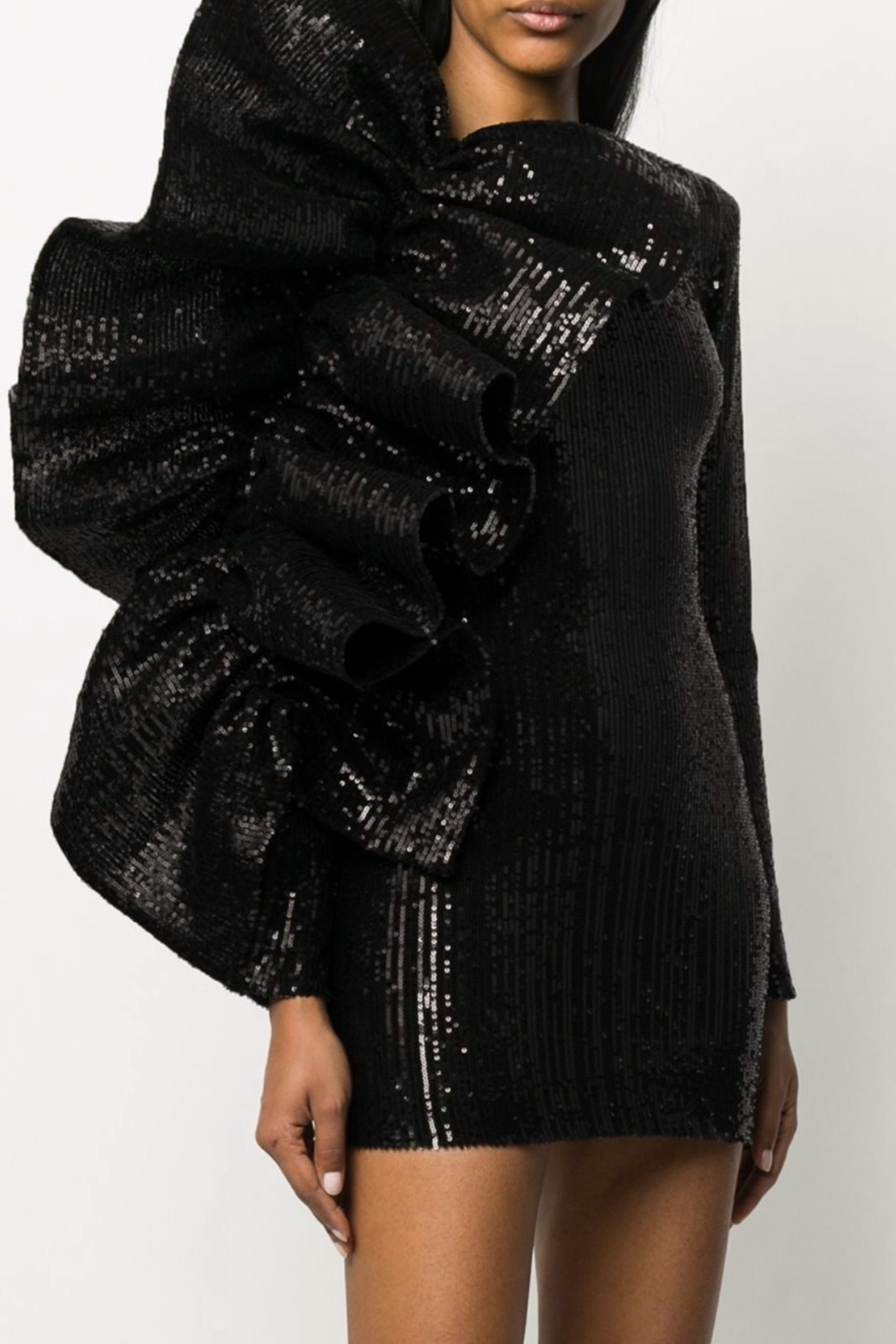 SCULPTED SEQUIN MINI DRESS