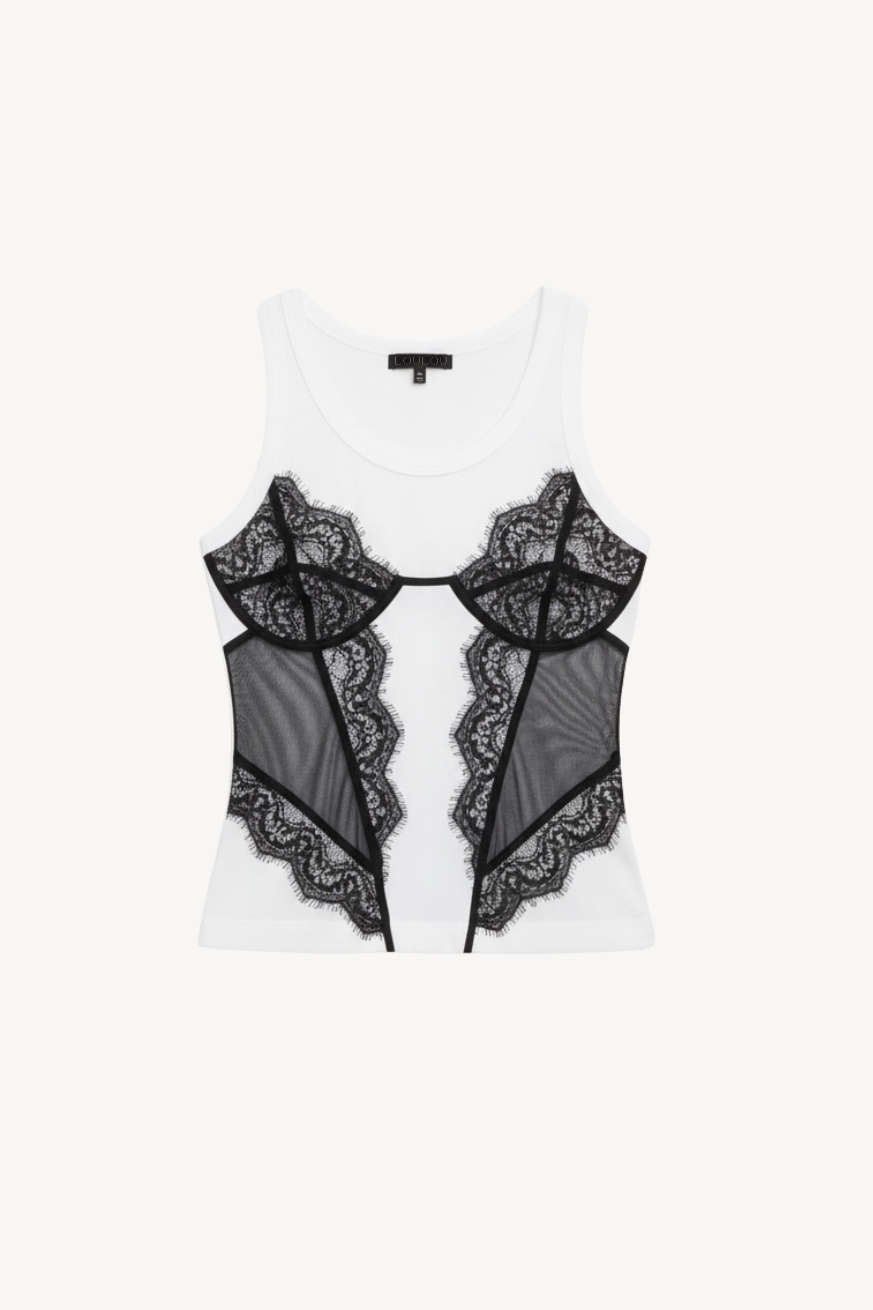 LACE-DETAIL TANK TOP