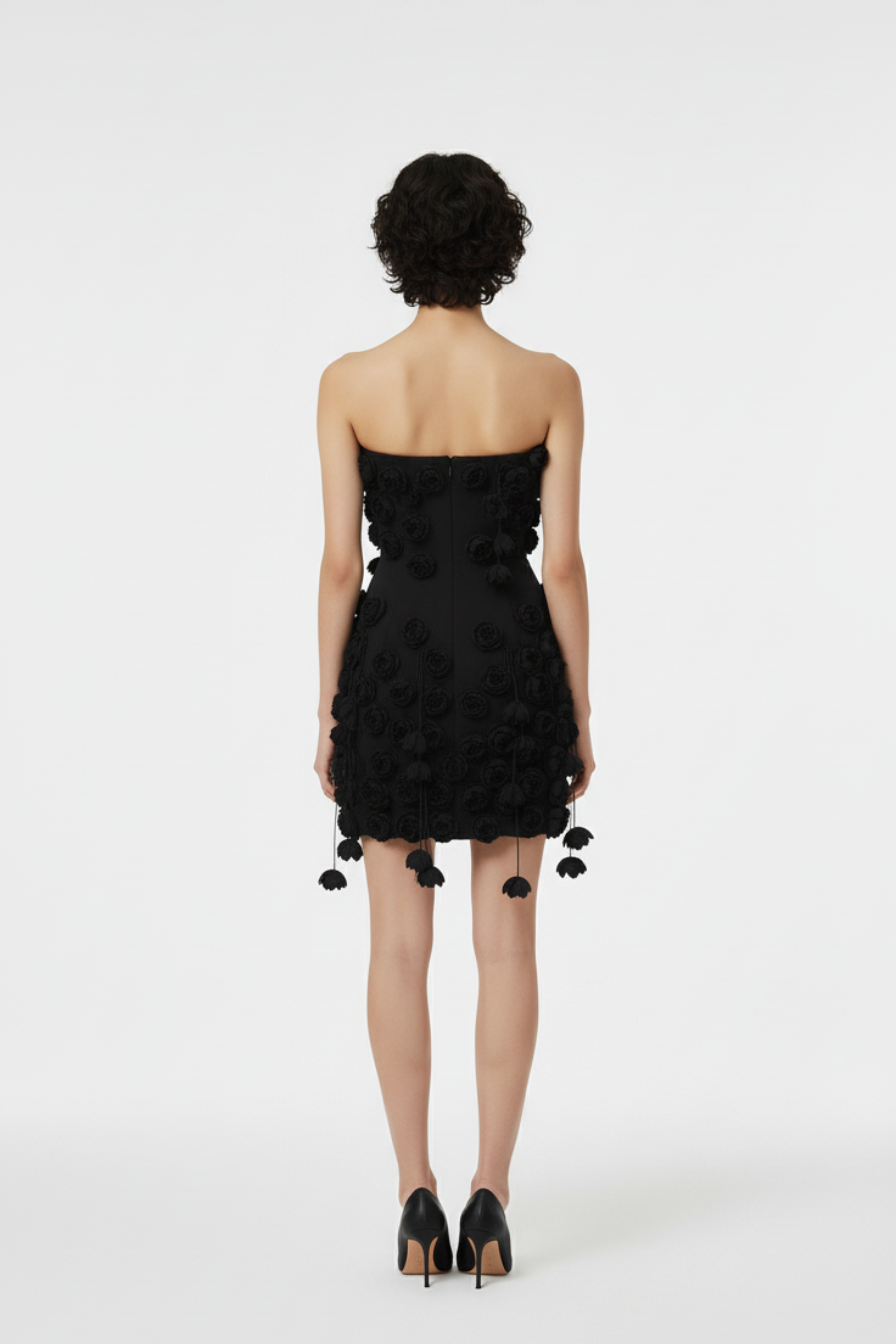 BLACK ROSE MINI DRESS