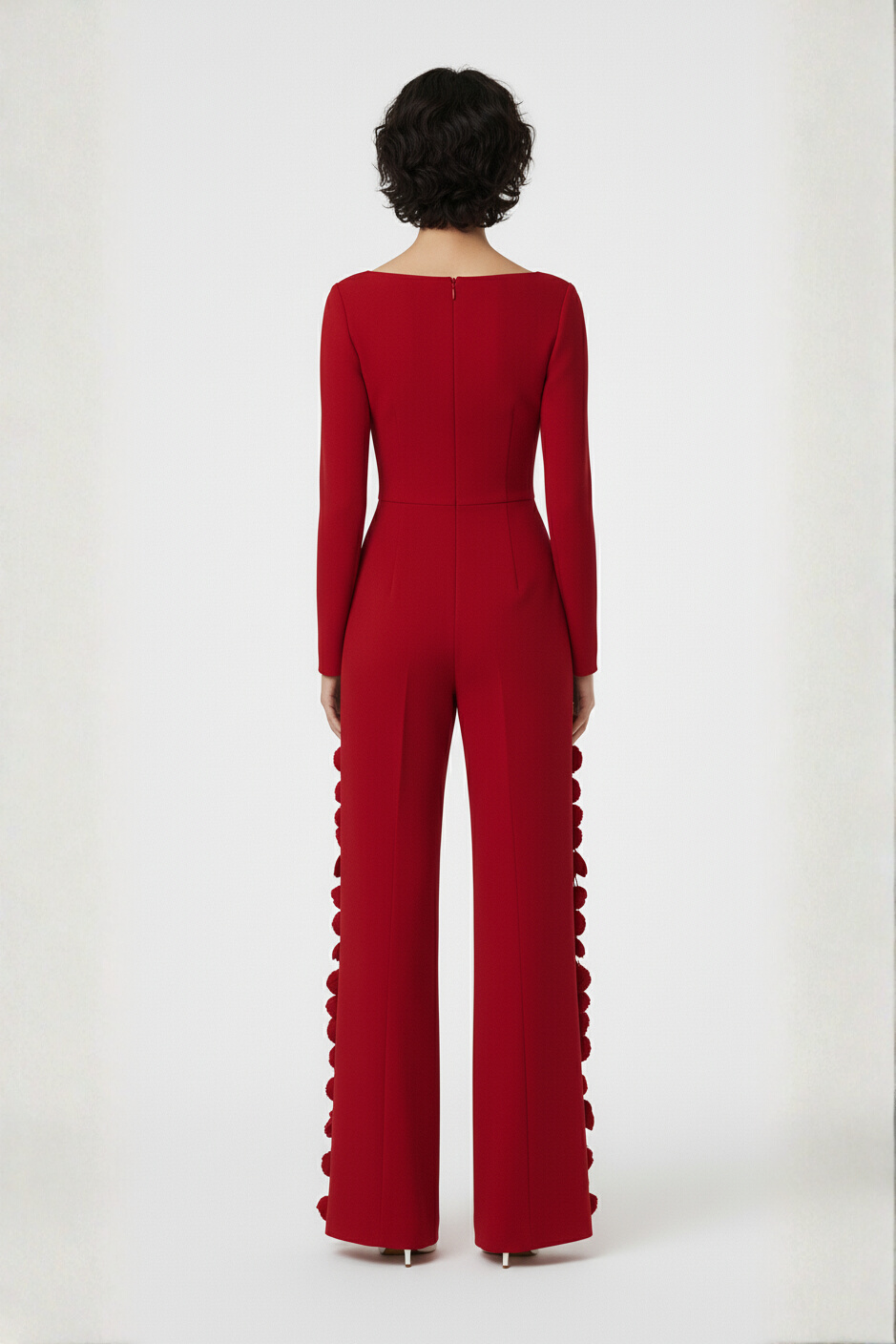 RED ROSE CRÊPE JUMPSUIT