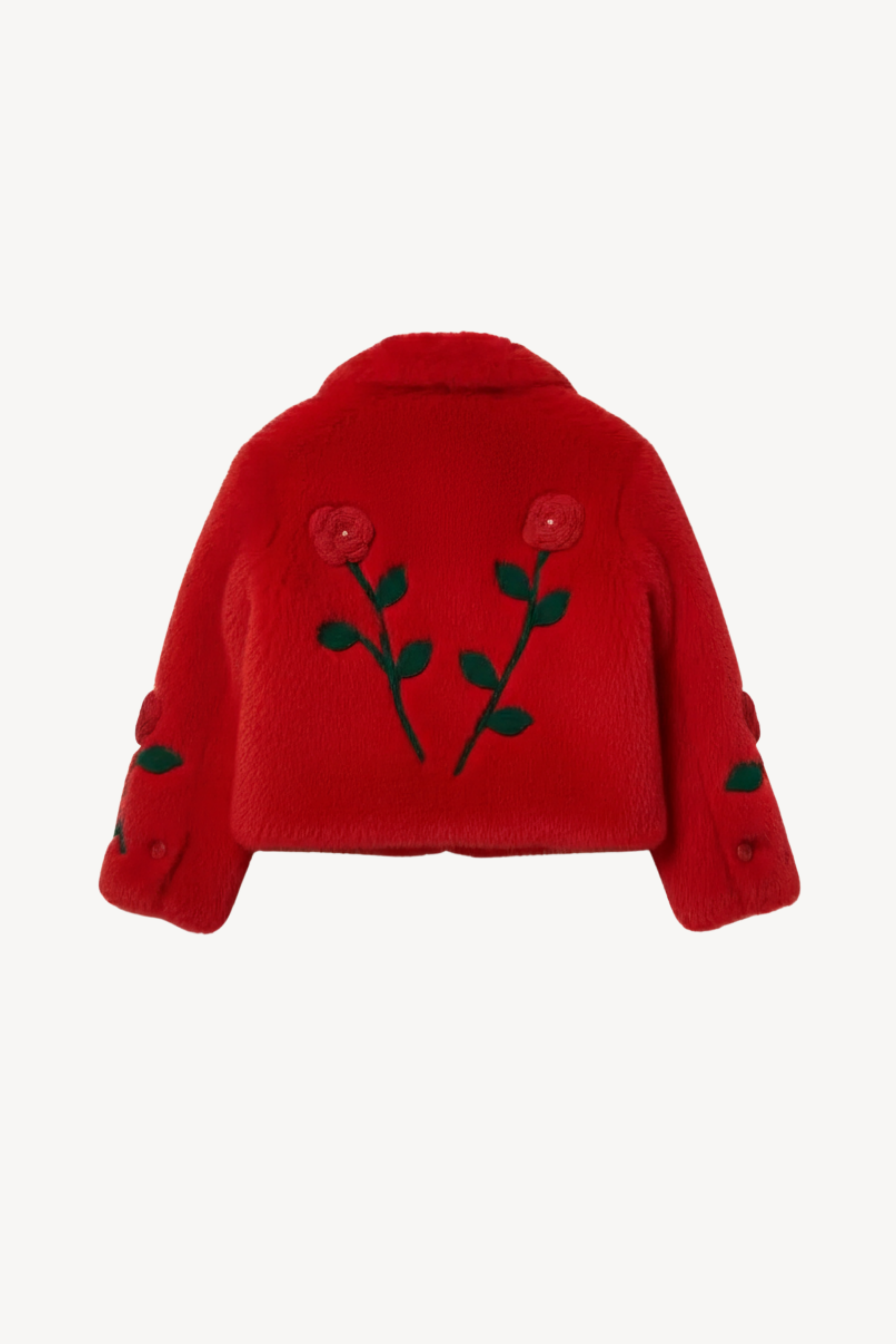 SHEARLING JACKET IN RED