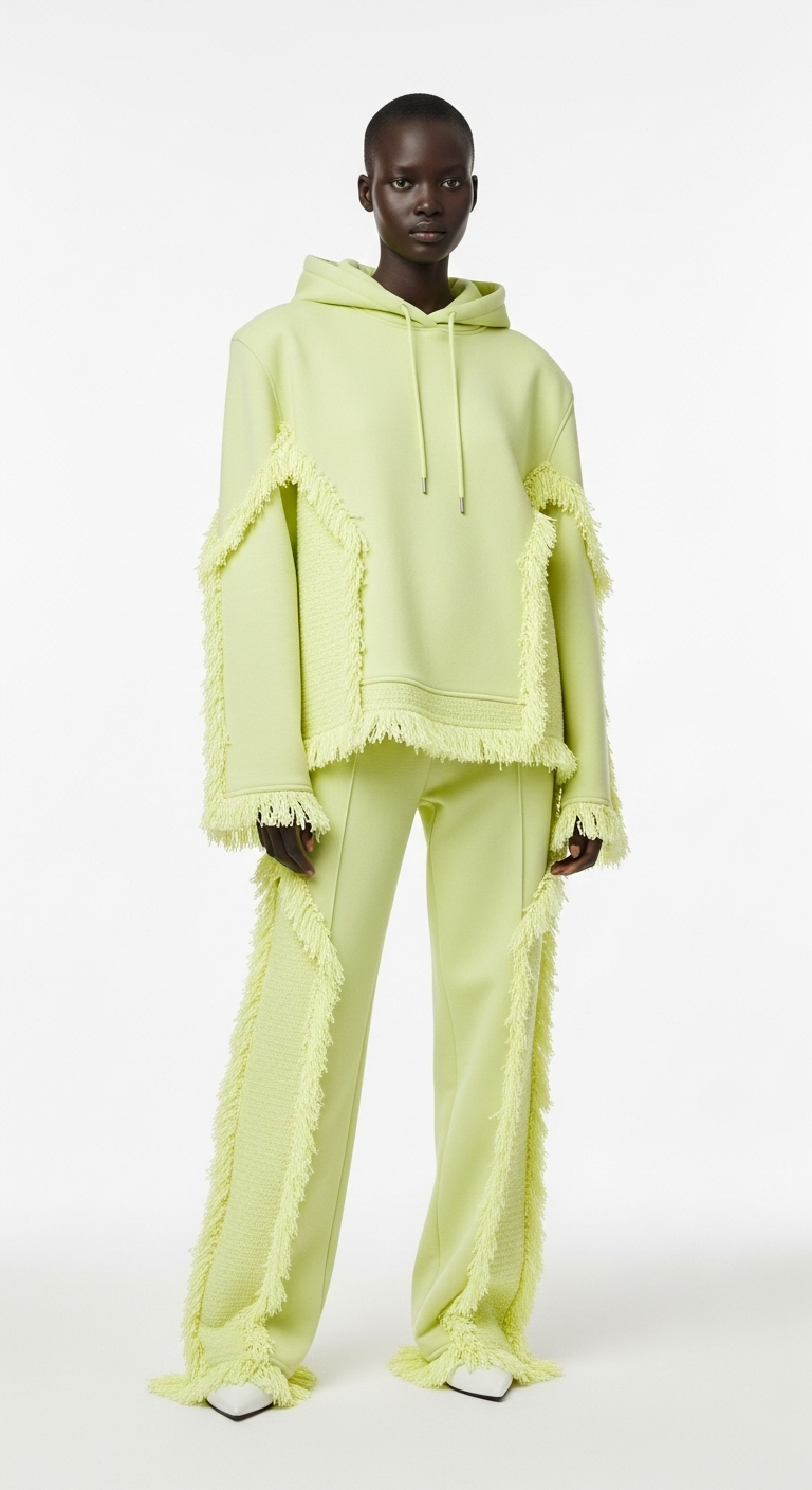 LIME GREEN FRINGE ENSEMBLE