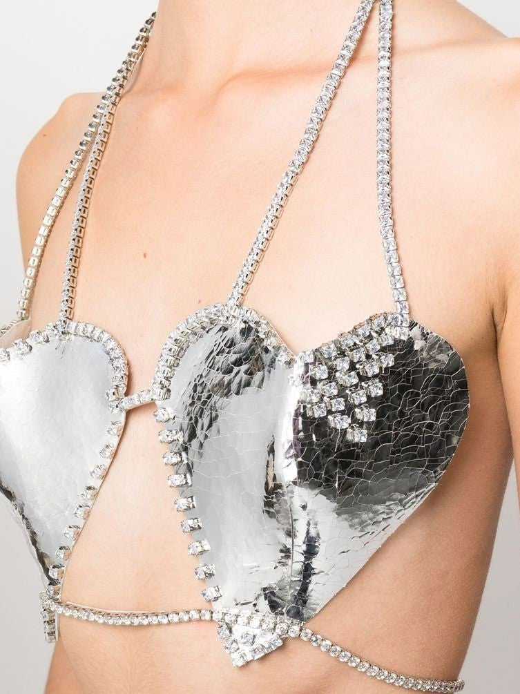 Selena bralette in silver - LOULOU