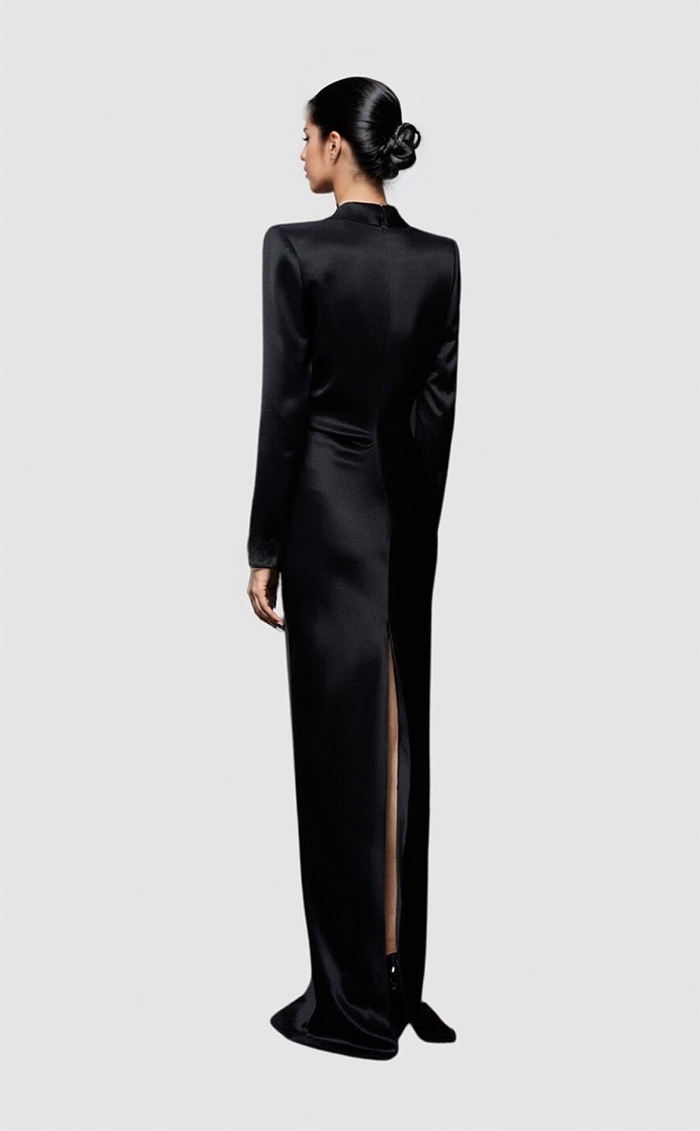 Structured satin gown - LOULOU