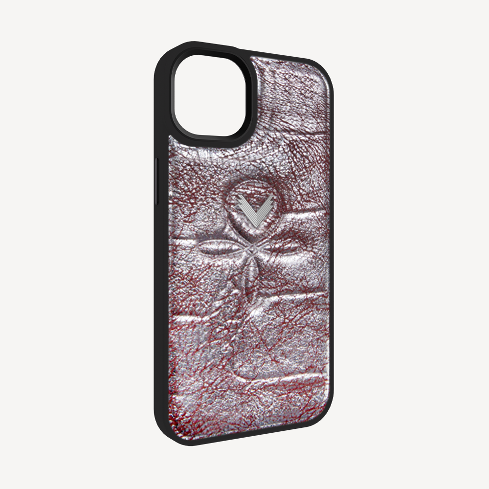LOULOU x VELANTE Embossed Croc Leather Phone Case