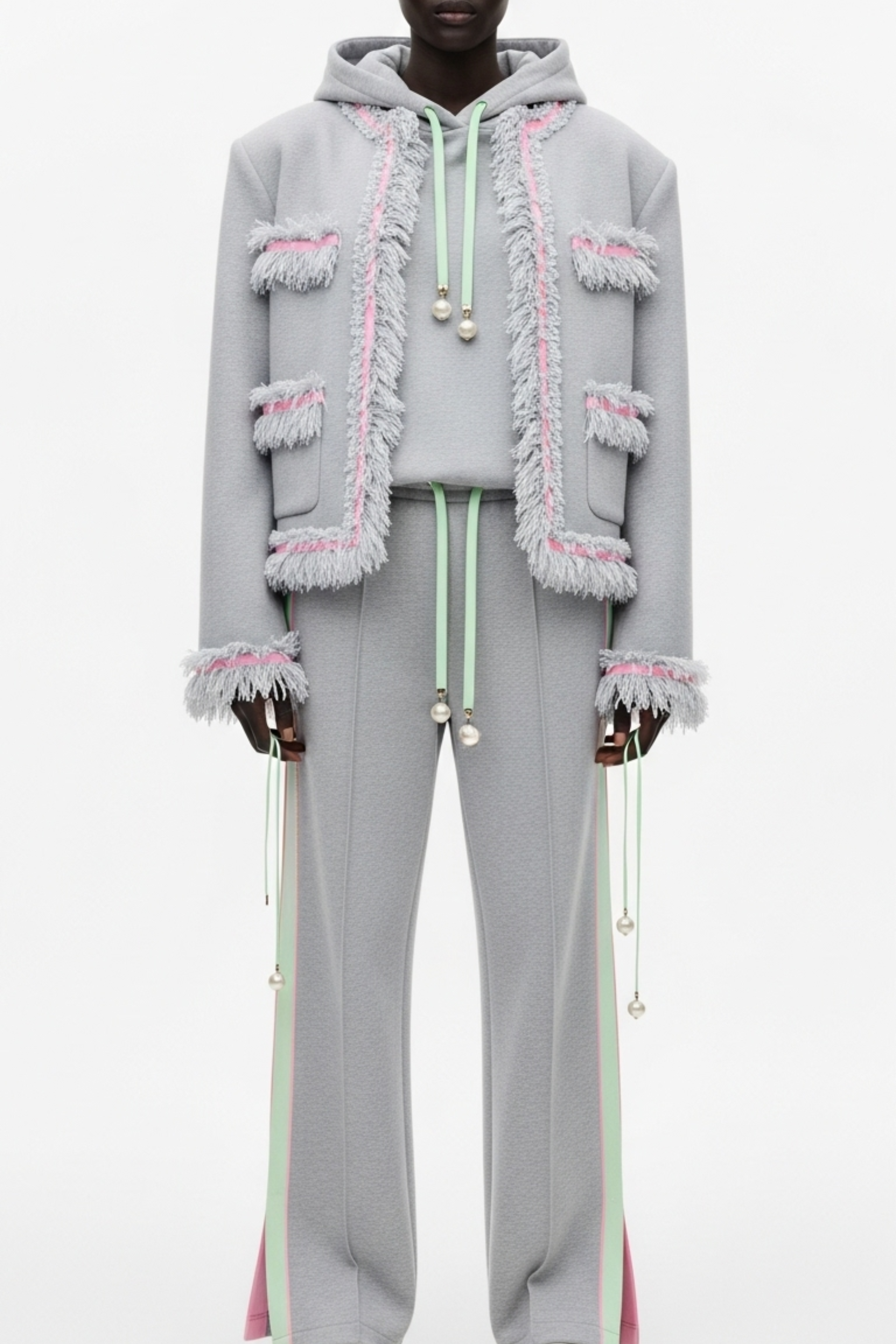 THREE-PIECE FRINGED SET
