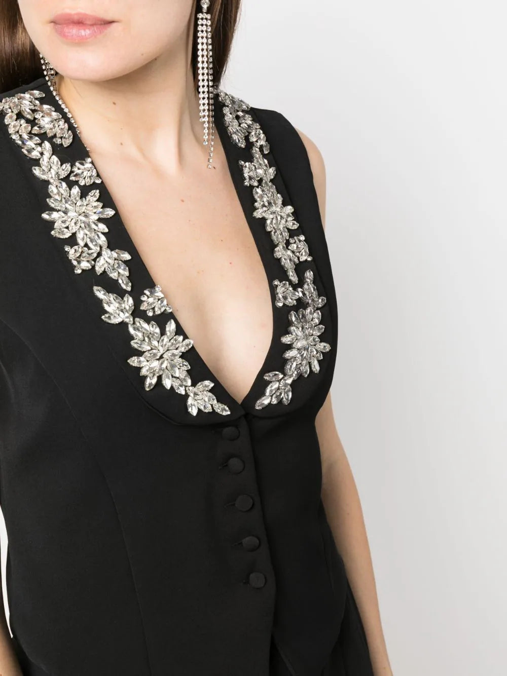 Willow crystal-embellished vest