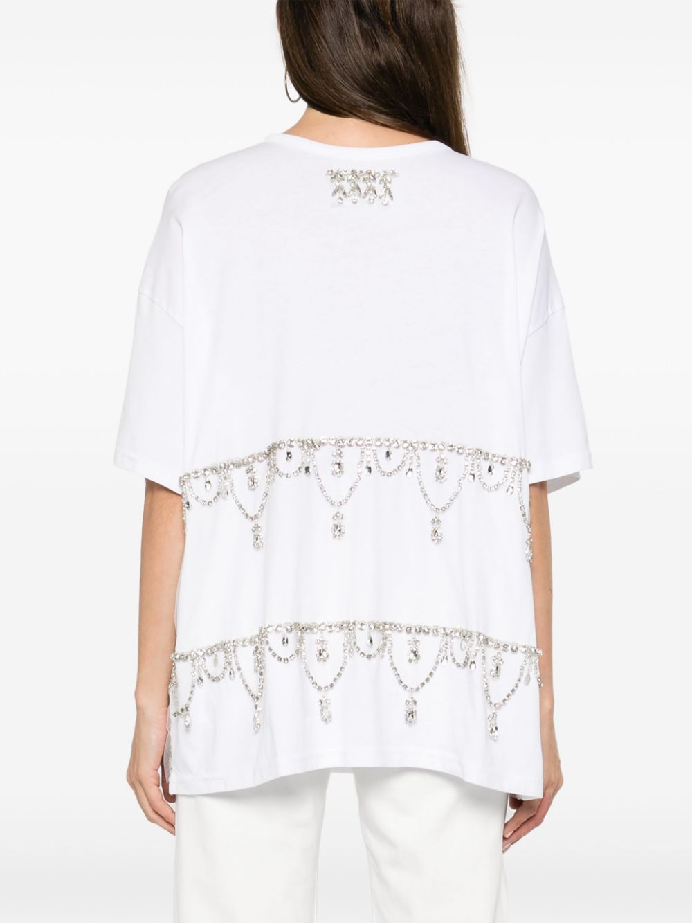 crystal-embellished T-shirt