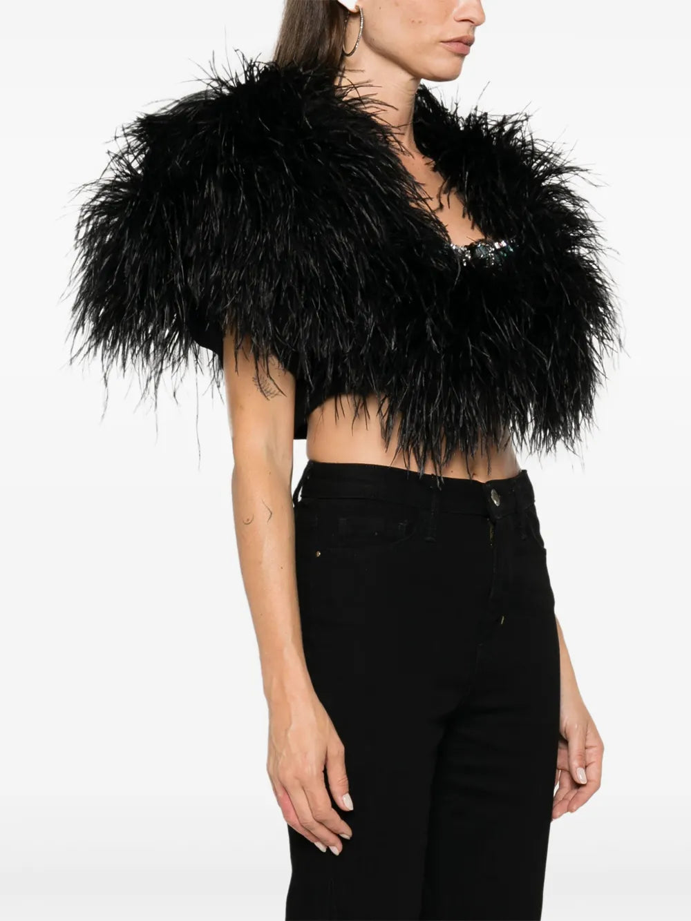 feather-detailing top