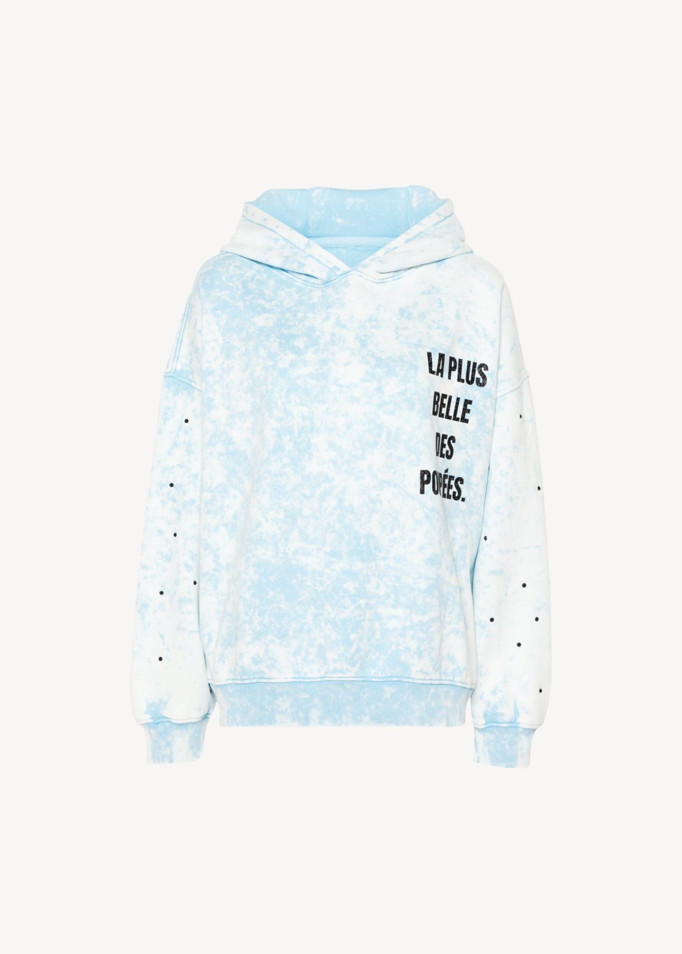 bleached cotton hoodie