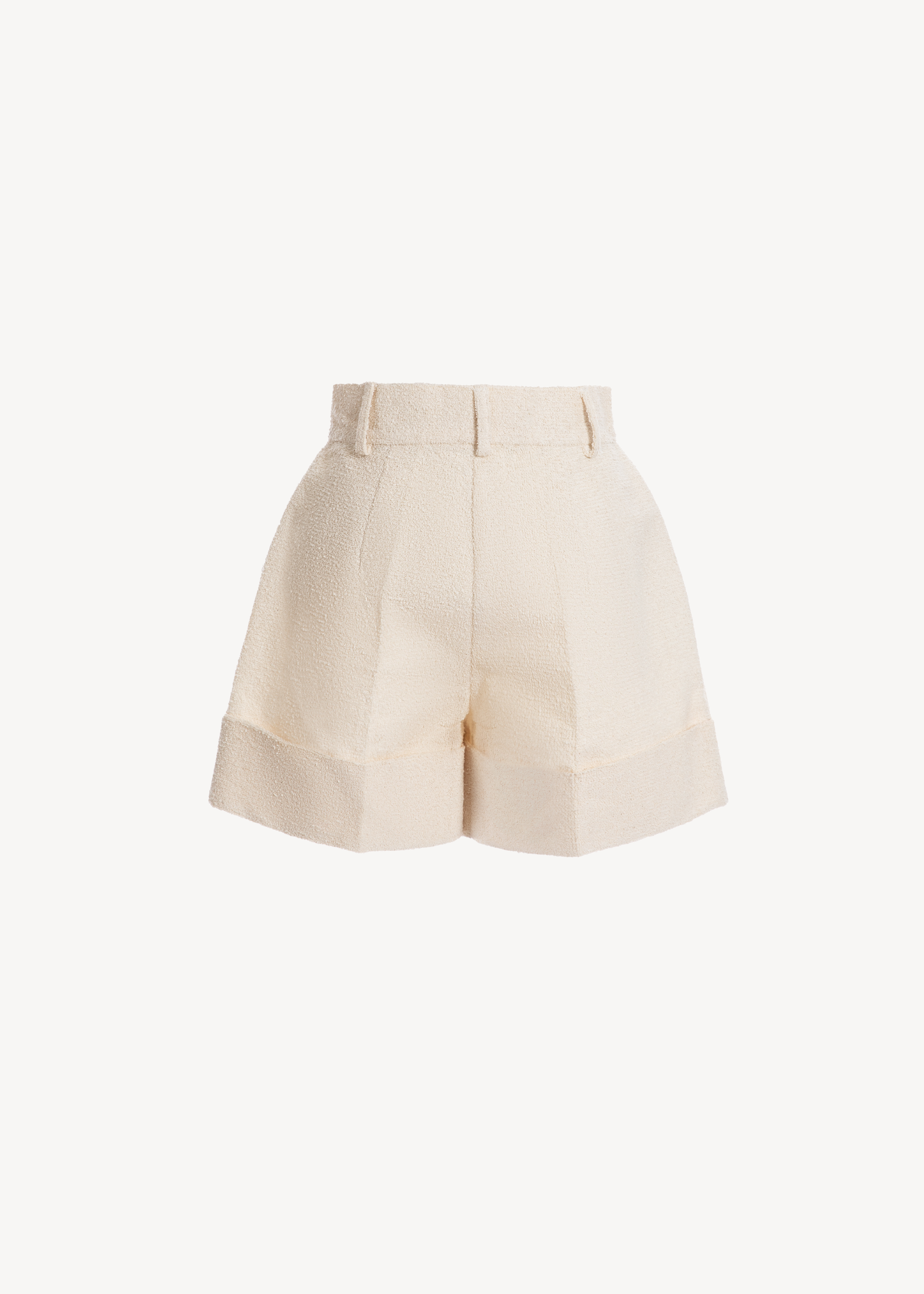 High-rise cotton shorts