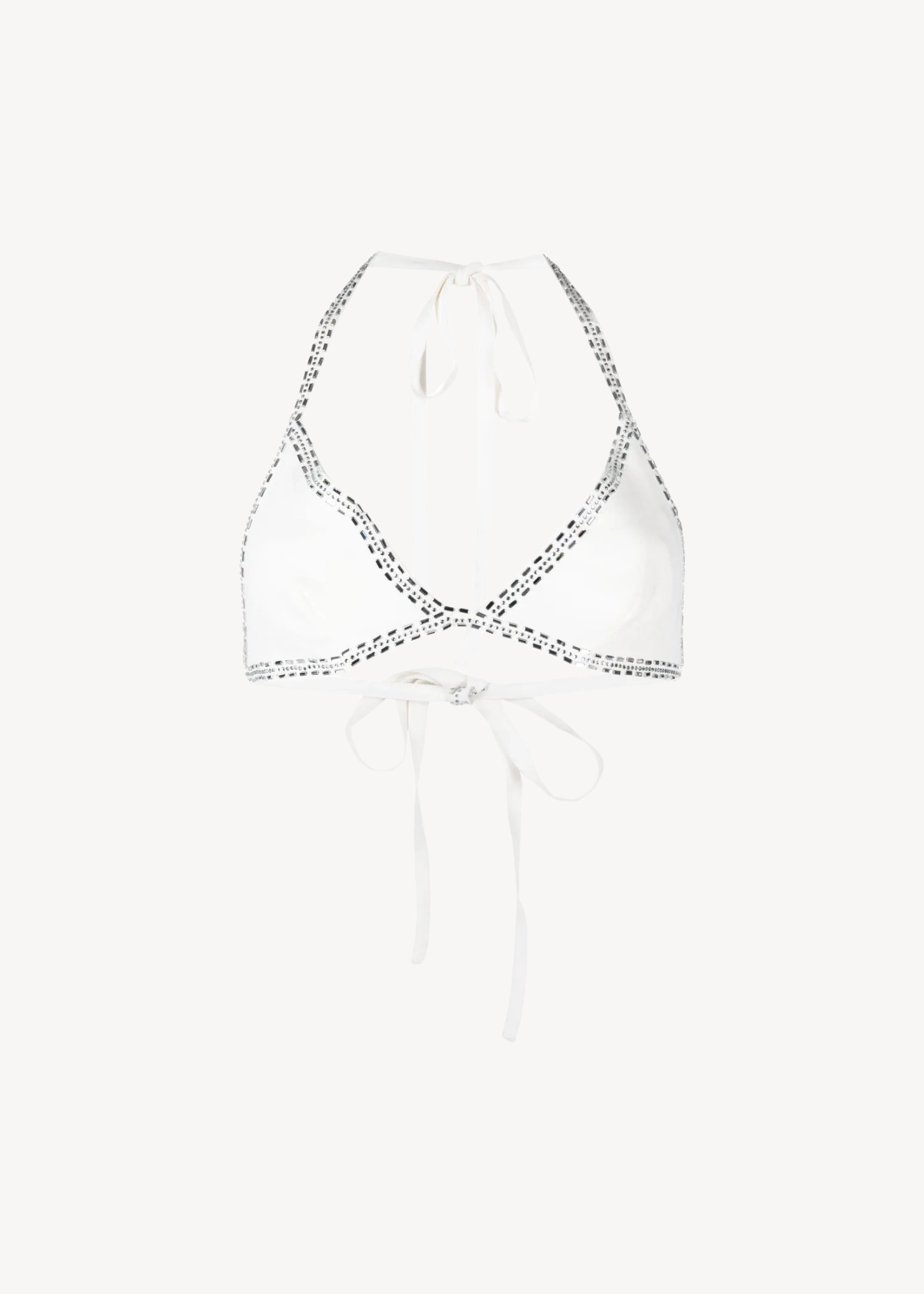 Yaya crystal-embellished triangle top