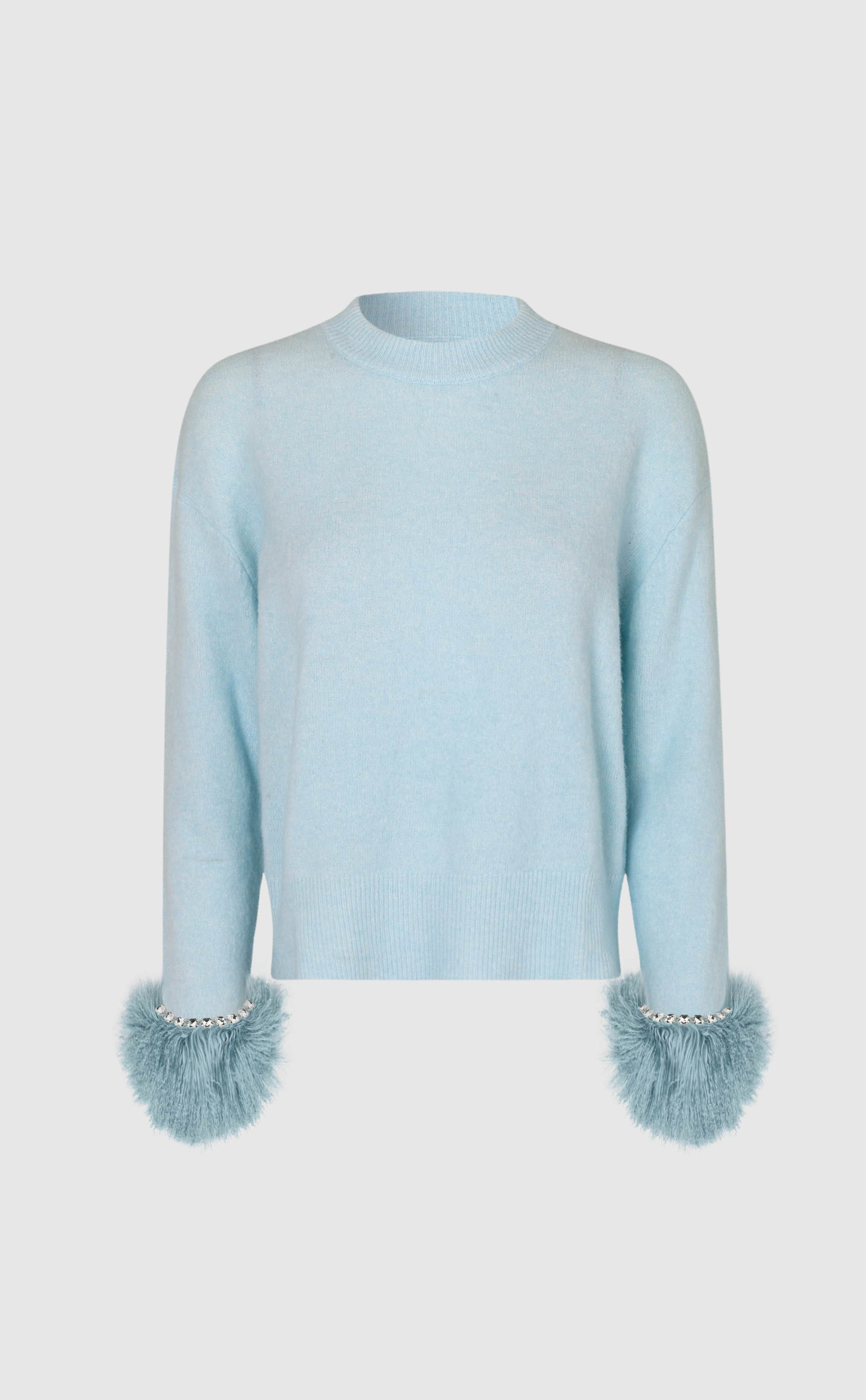 Gigi long sleeve sweater in blue